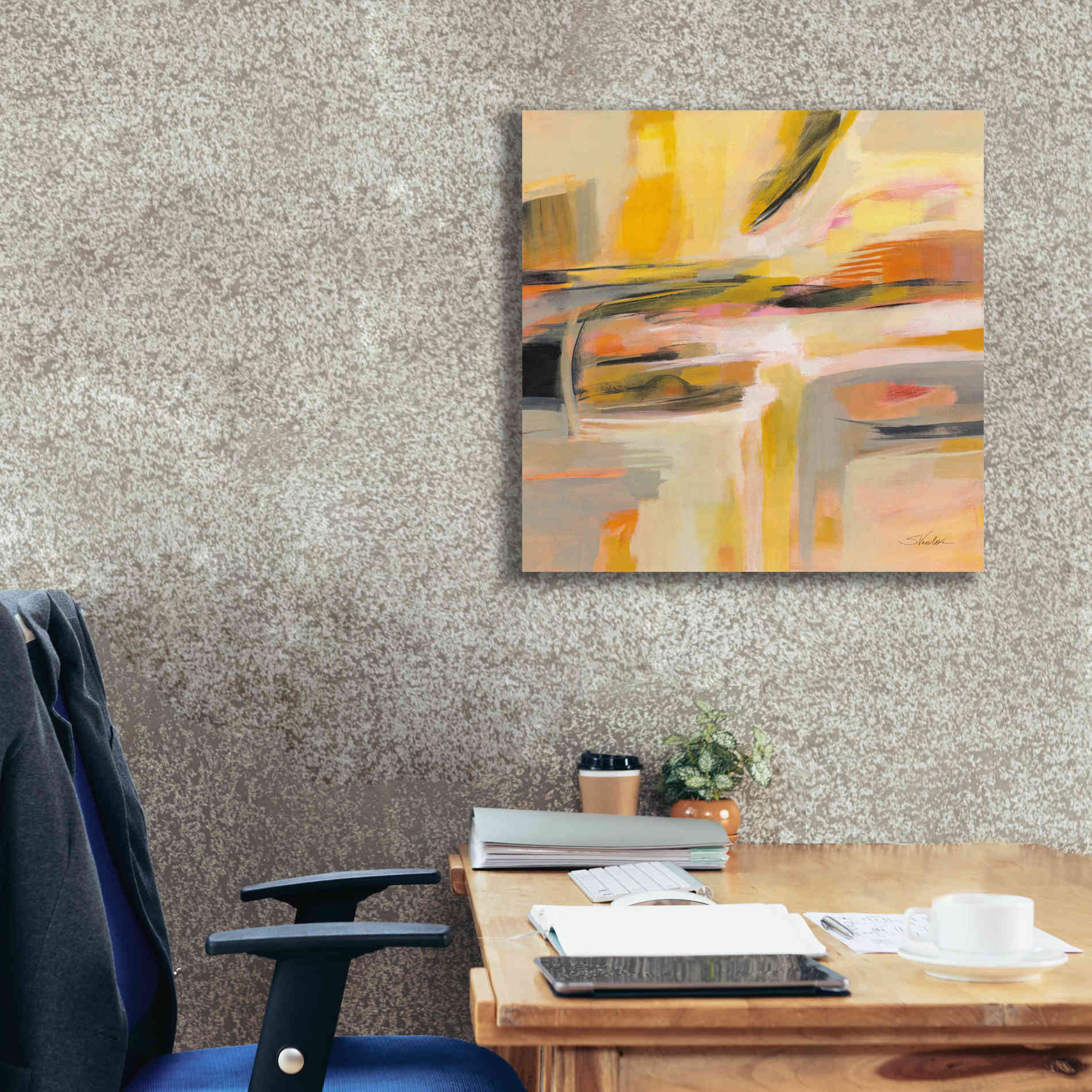 'Happy Sunshine' by Silvia Vassileva, Canvas Wall Art,26 x 26