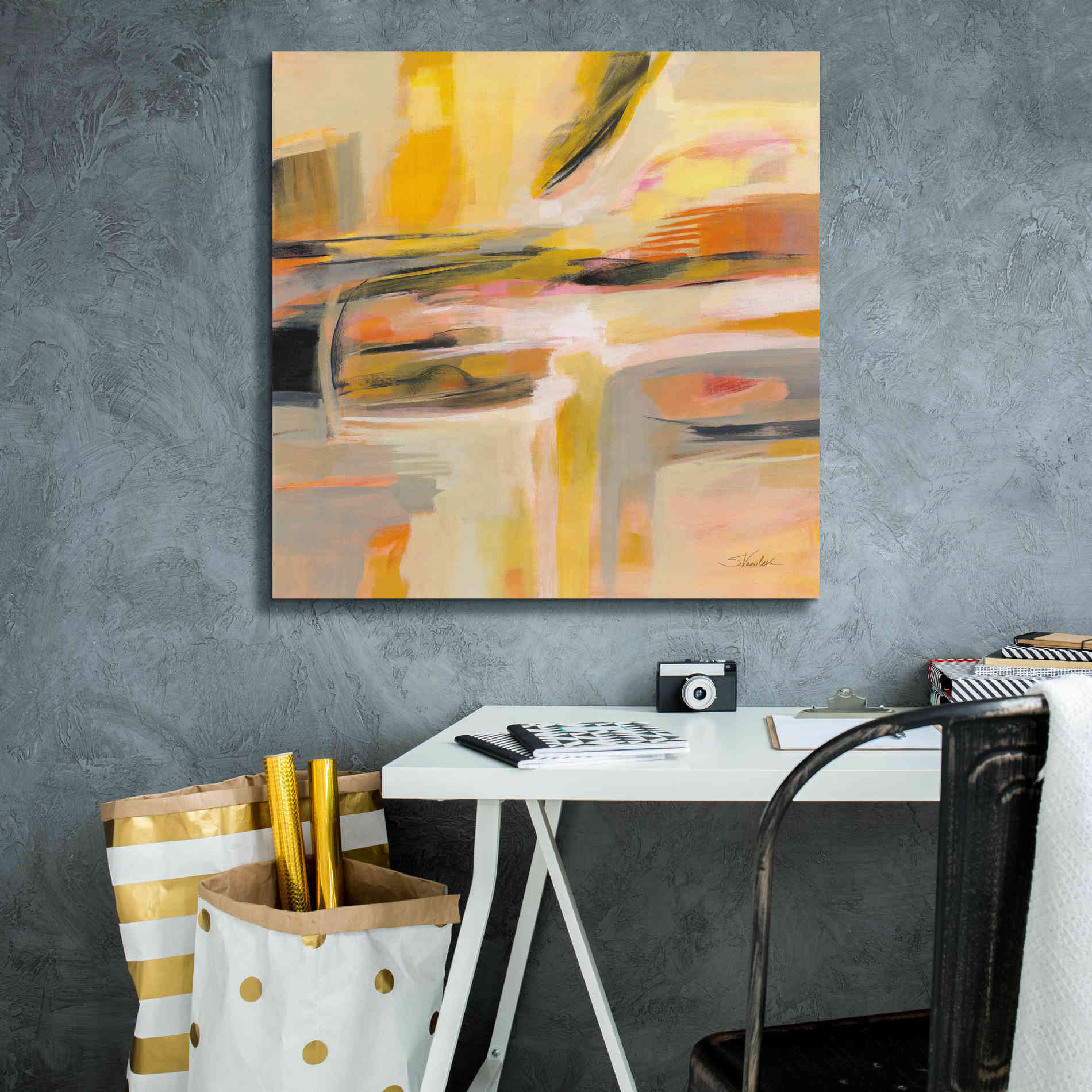 'Happy Sunshine' by Silvia Vassileva, Canvas Wall Art,26 x 26