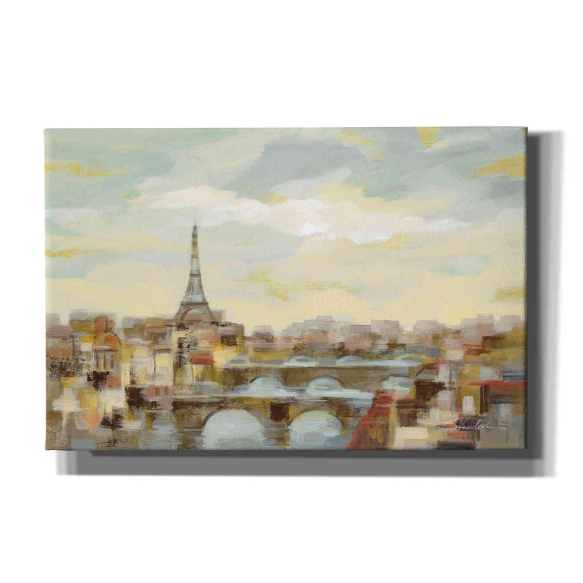 'Paris Afternoon' by Silvia Vassileva, Canvas Wall Art,18x12x1.1x0,26x18x1.1x0,40x26x1.74x0,60x40x1.74x0