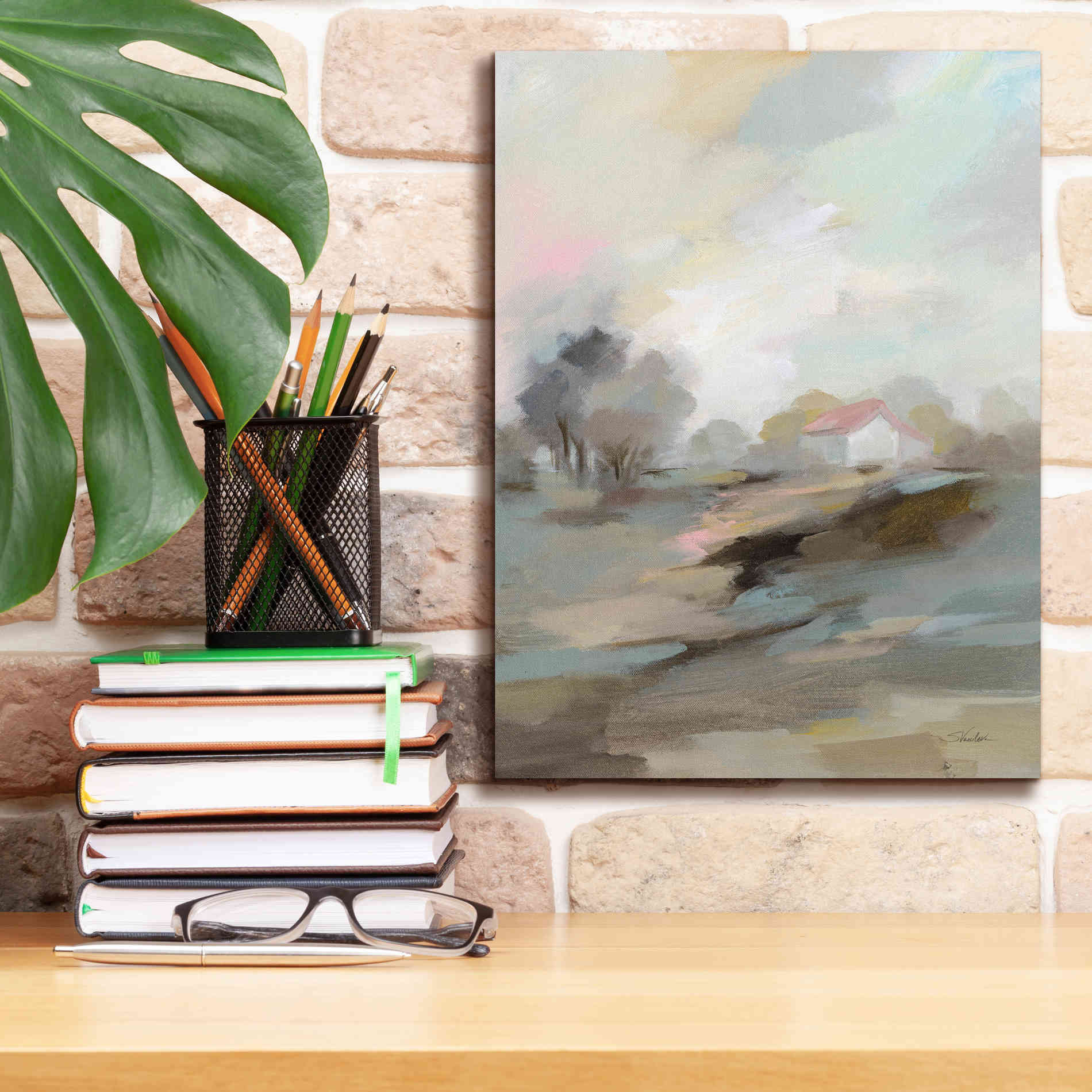 'Farm in April' by Silvia Vassileva, Canvas Wall Art,12 x 16