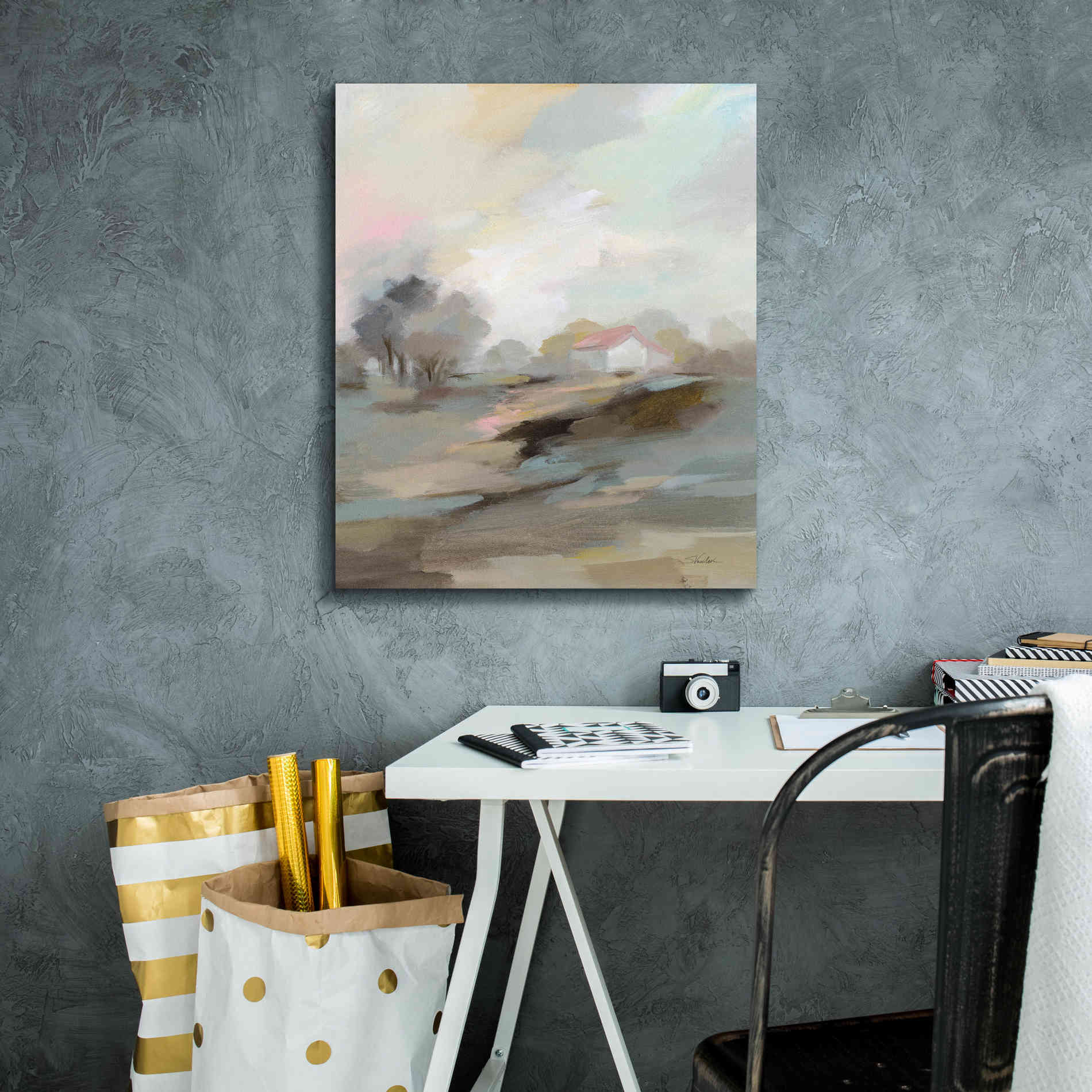 'Farm in April' by Silvia Vassileva, Canvas Wall Art,20 x 24