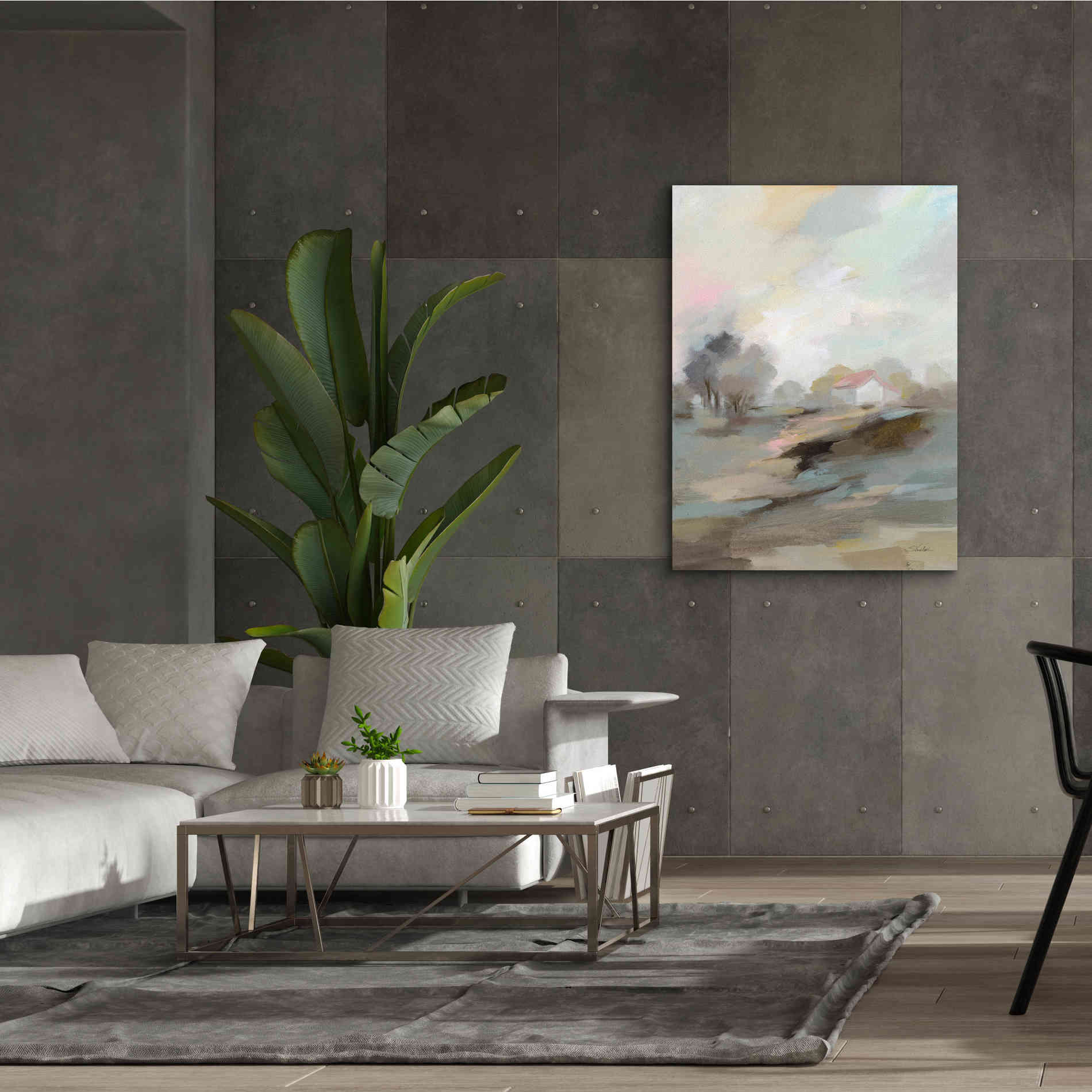 'Farm in April' by Silvia Vassileva, Canvas Wall Art,40 x 54