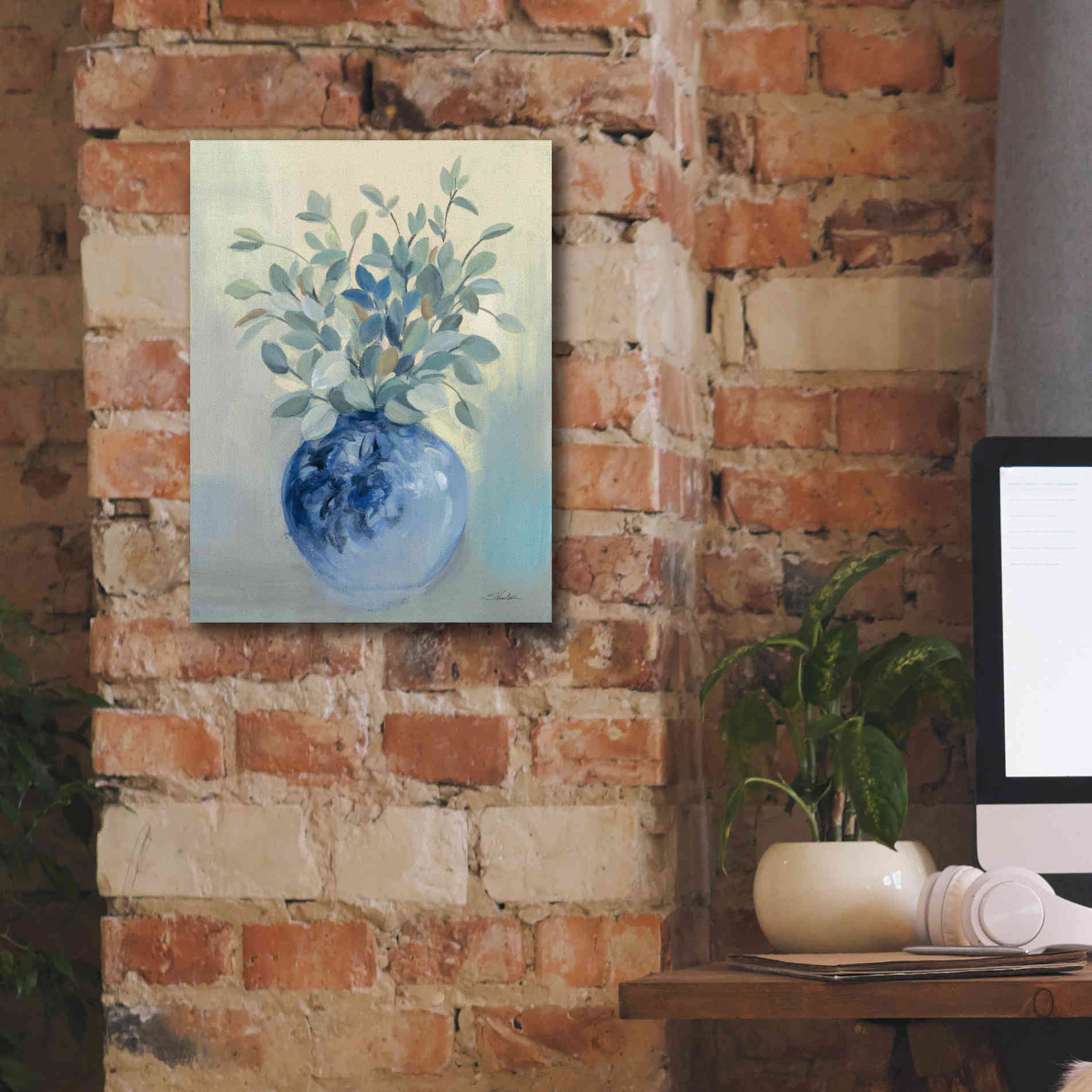 'Sage Botanical' by Silvia Vassileva, Canvas Wall Art,12 x 16