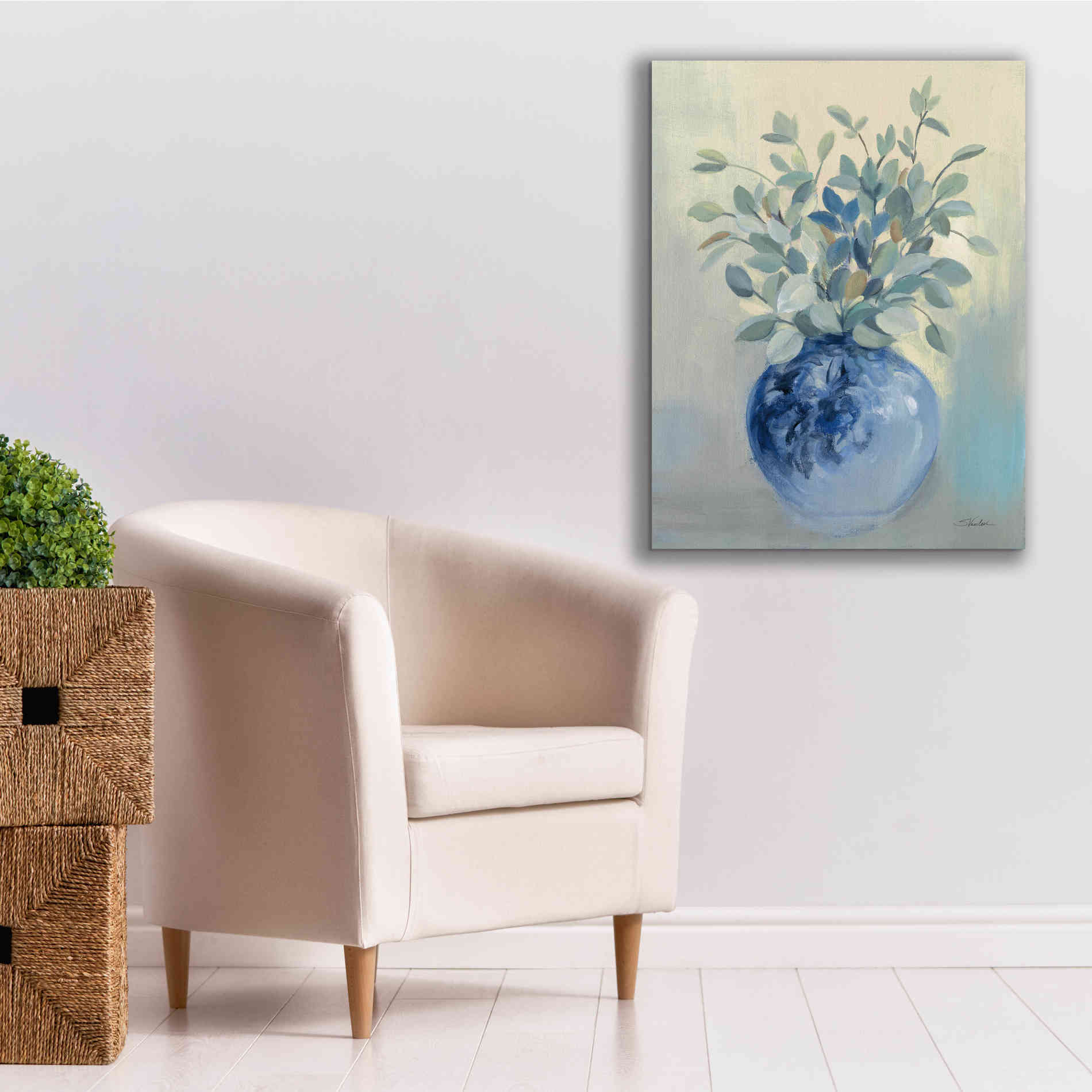 'Sage Botanical' by Silvia Vassileva, Canvas Wall Art,26 x 34
