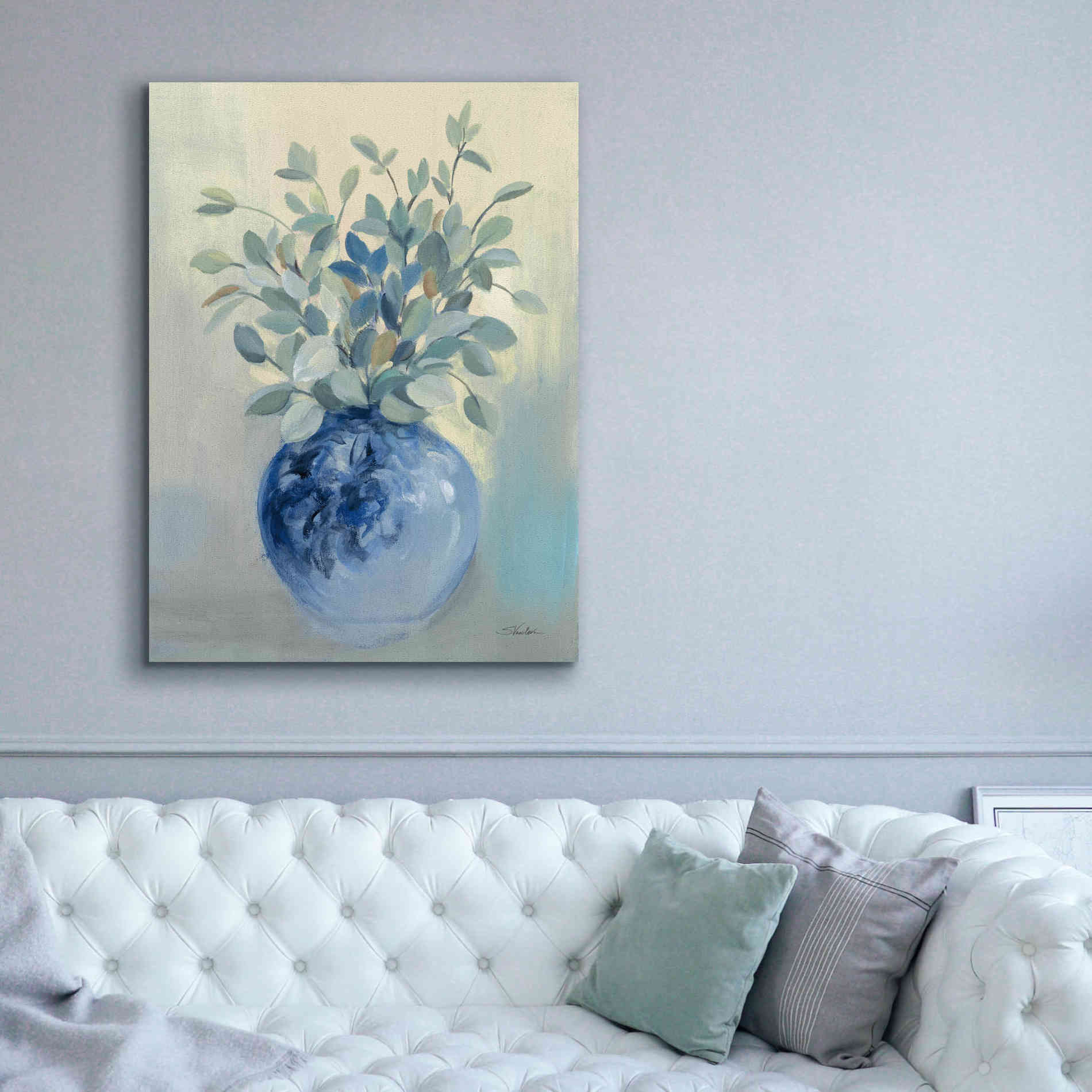 'Sage Botanical' by Silvia Vassileva, Canvas Wall Art,40 x 54