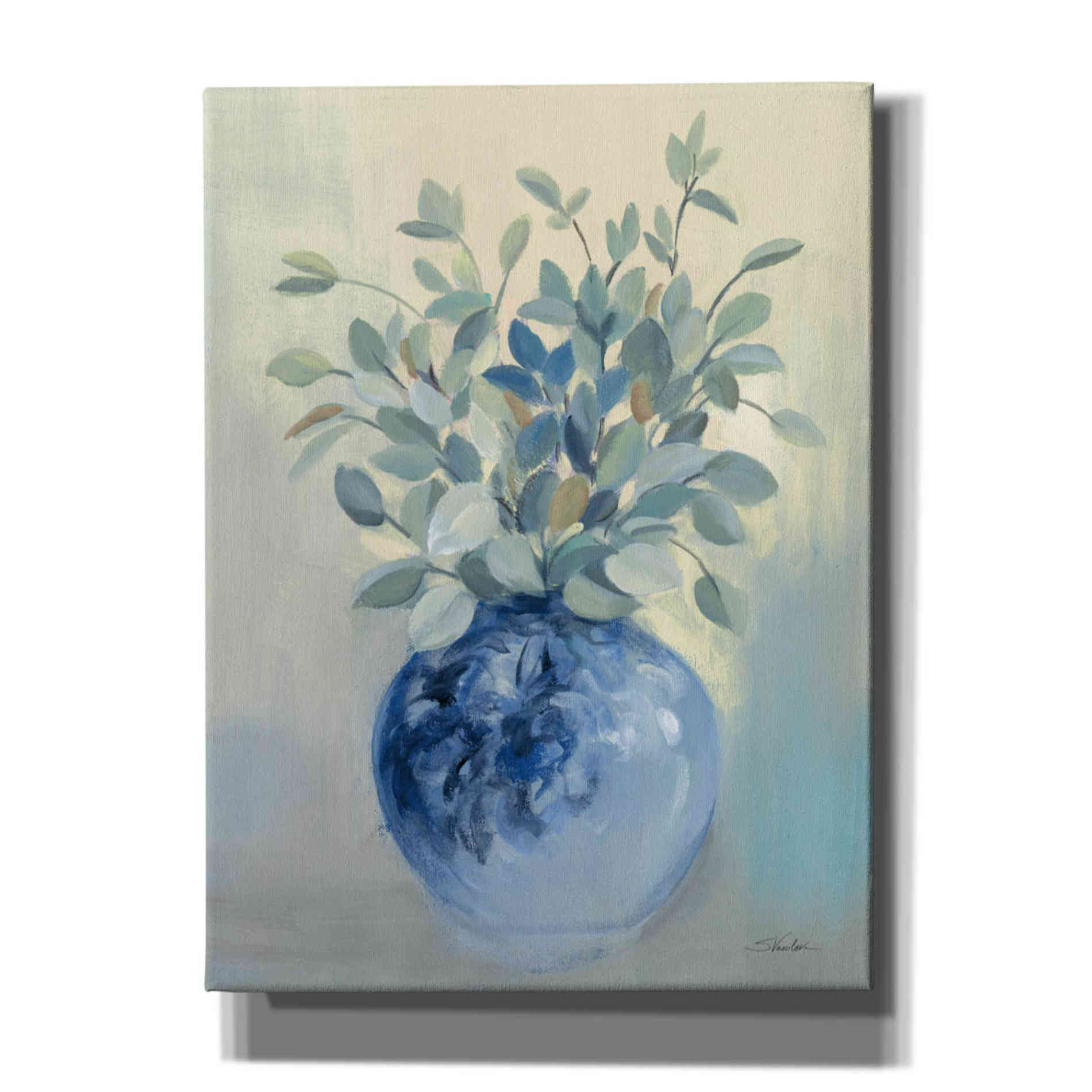 'Sage Botanical' by Silvia Vassileva, Canvas Wall Art,12x16x1.1x0,18x26x1.1x0,26x34x1.74x0,40x54x1.74x0