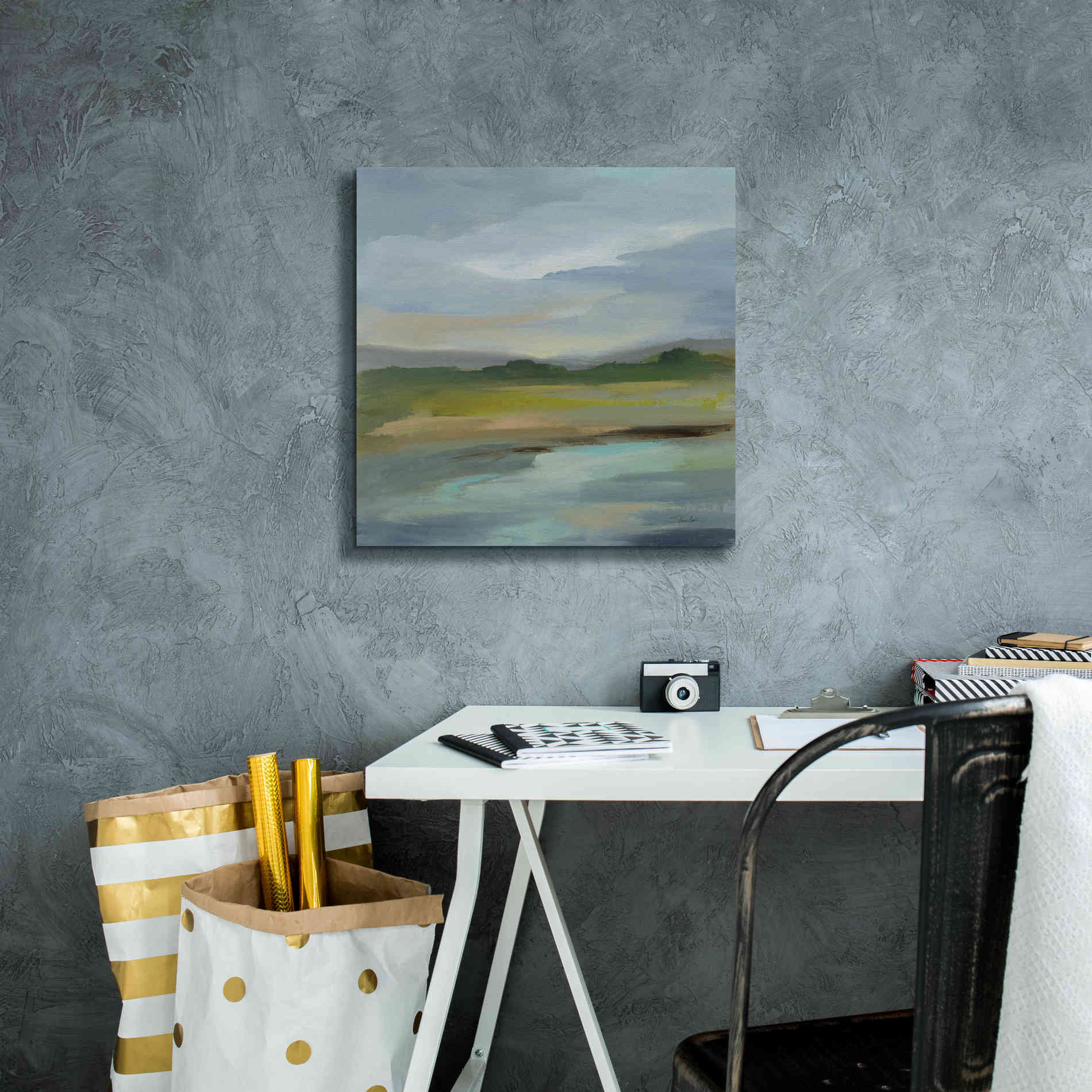 'Clouds and Shadows' by Silvia Vassileva, Canvas Wall Art,18 x 18