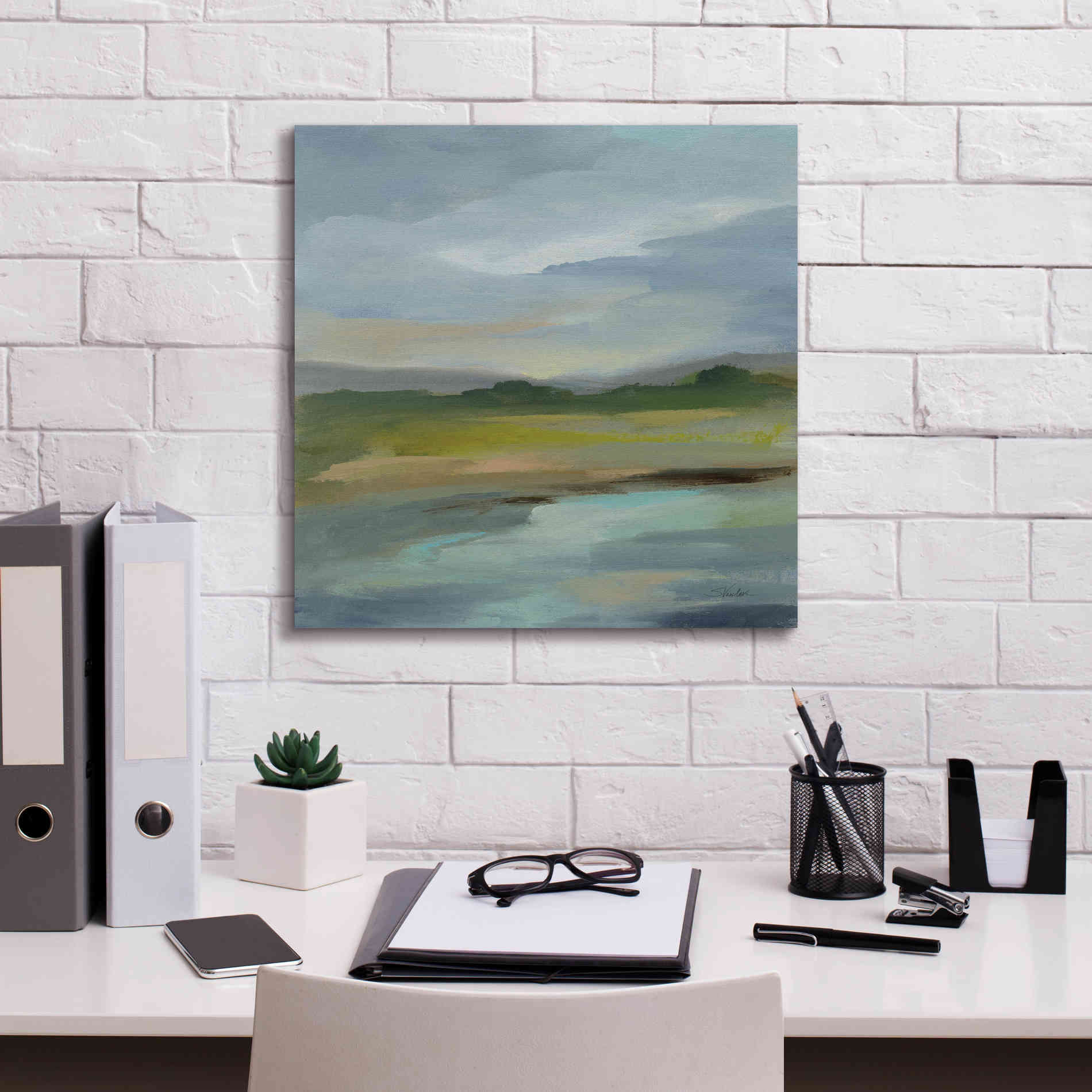 'Clouds and Shadows' by Silvia Vassileva, Canvas Wall Art,18 x 18