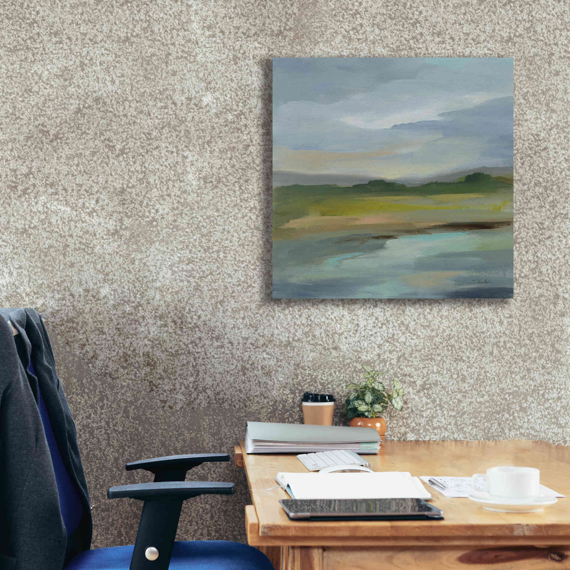 'Clouds and Shadows' by Silvia Vassileva, Canvas Wall Art,26 x 26