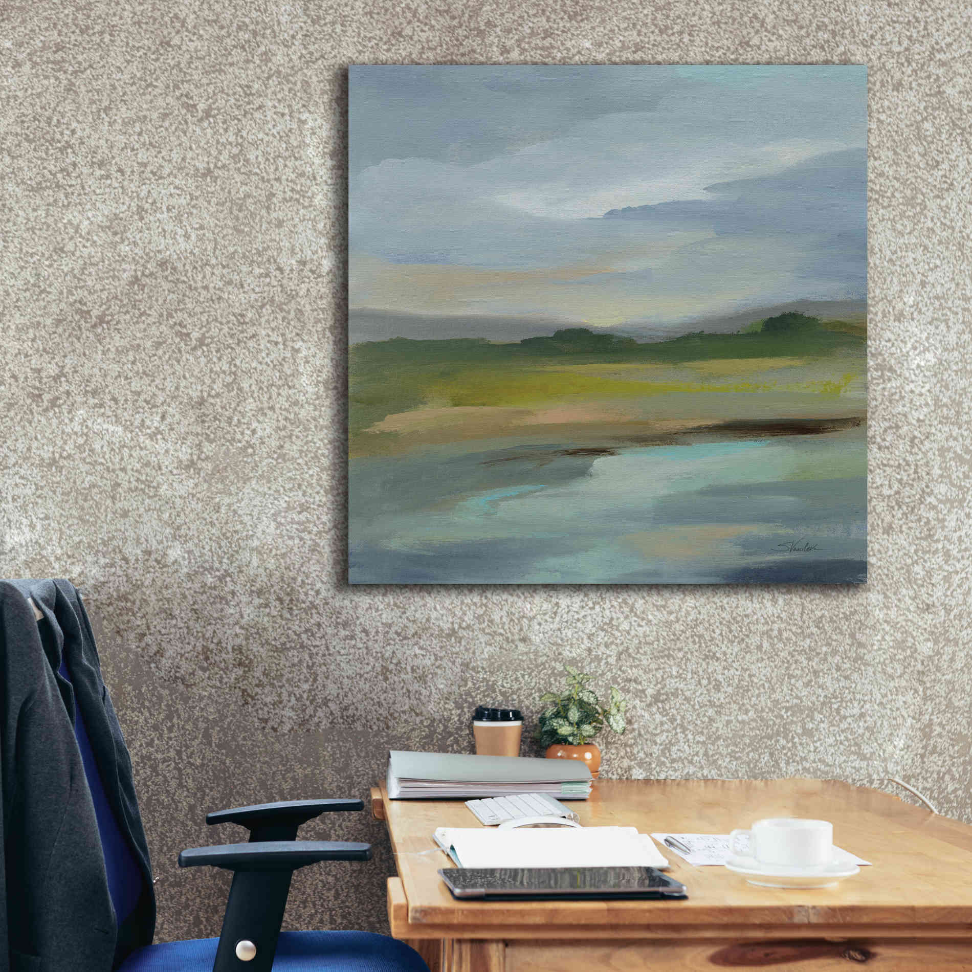 'Clouds and Shadows' by Silvia Vassileva, Canvas Wall Art,37 x 37