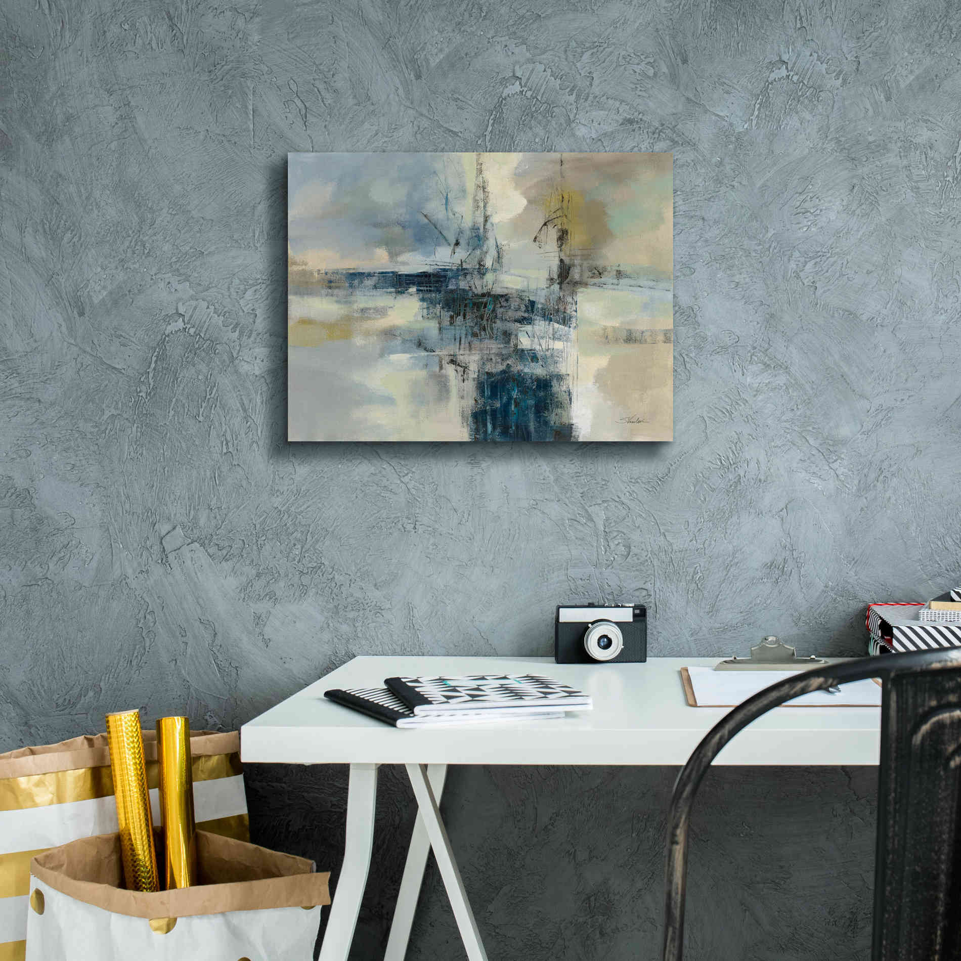 'Sea Port' by Silvia Vassileva, Canvas Wall Art,16 x 12