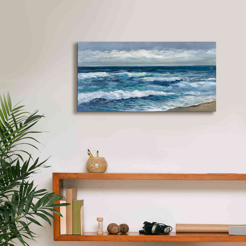 Image of 'Indigo Sea 2' by Silvia Vassileva, Canvas Wall Art,24 x 12
