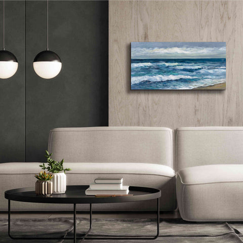 Image of 'Indigo Sea 2' by Silvia Vassileva, Canvas Wall Art,40 x 20