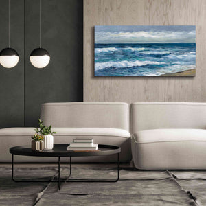 'Indigo Sea 2' by Silvia Vassileva, Canvas Wall Art,60 x 30