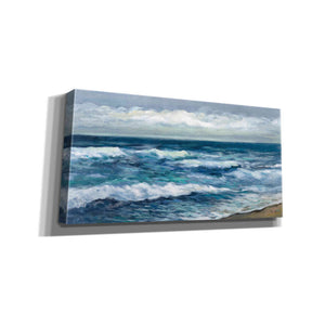 'Indigo Sea 2' by Silvia Vassileva, Canvas Wall Art,24x12x1.25x0,40x20x1.55x0,60x30x1.74x0