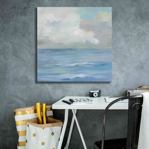 Image of 'Morning Seaside Clouds' by Silvia Vassileva, Canvas Wall Art,26 x 26