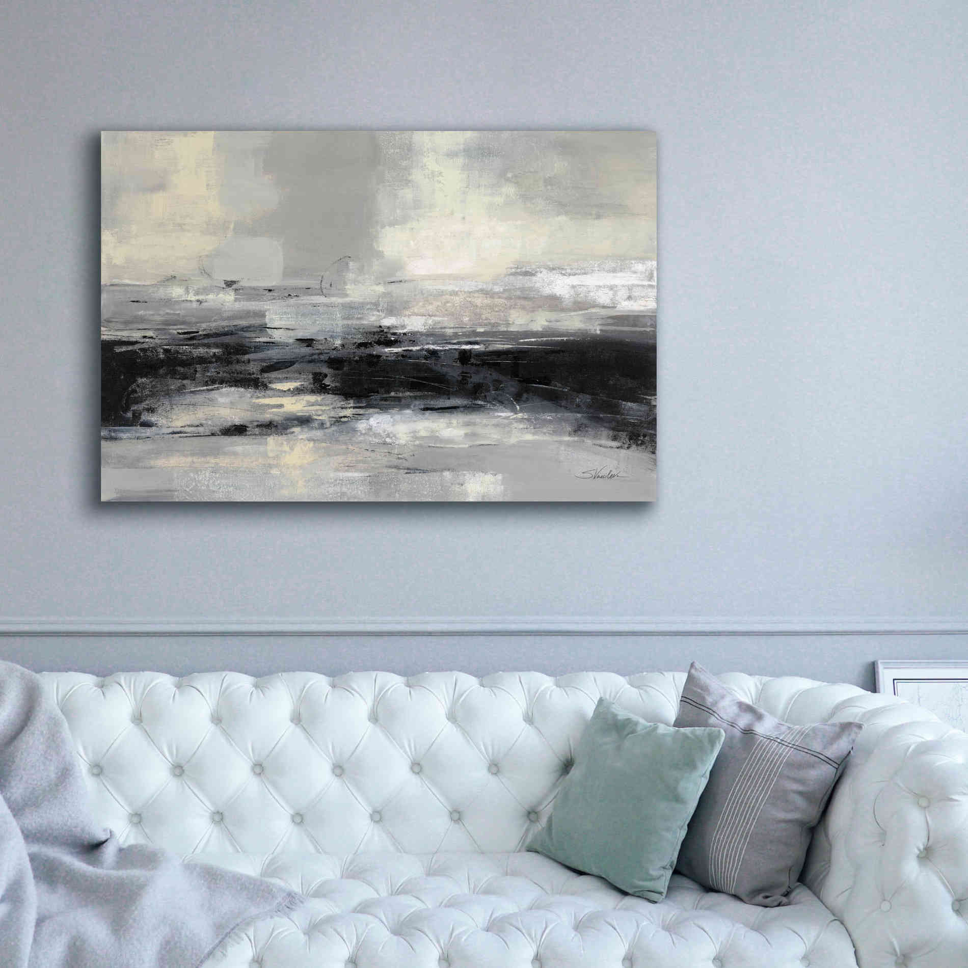 'Winter Road' by Silvia Vassileva, Canvas Wall Art,60 x 40