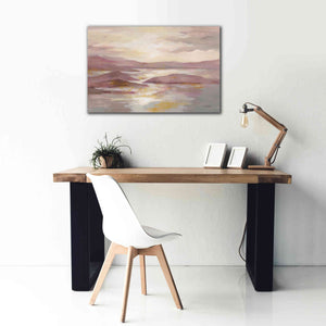 'Pink and Gold Landscape' by Silvia Vassileva, Canvas Wall Art,40 x 26