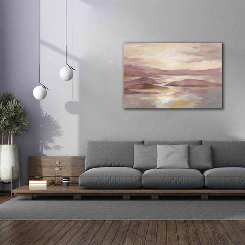 Image of 'Pink and Gold Landscape' by Silvia Vassileva, Canvas Wall Art,60 x 40