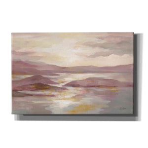 'Pink and Gold Landscape' by Silvia Vassileva, Canvas Wall Art,18x12x1.1x0,26x18x1.1x0,40x26x1.74x0,60x40x1.74x0