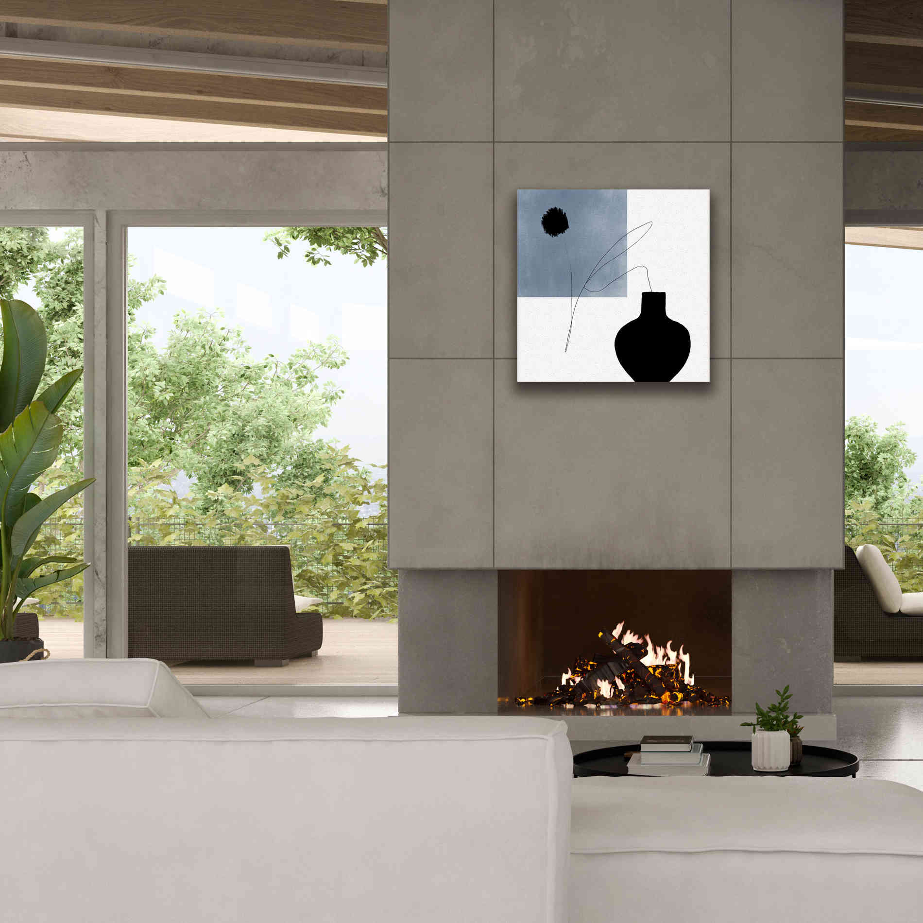 'A Breath of Hair' by Cesare Bellassai, Canvas Wall Art,26 x 26