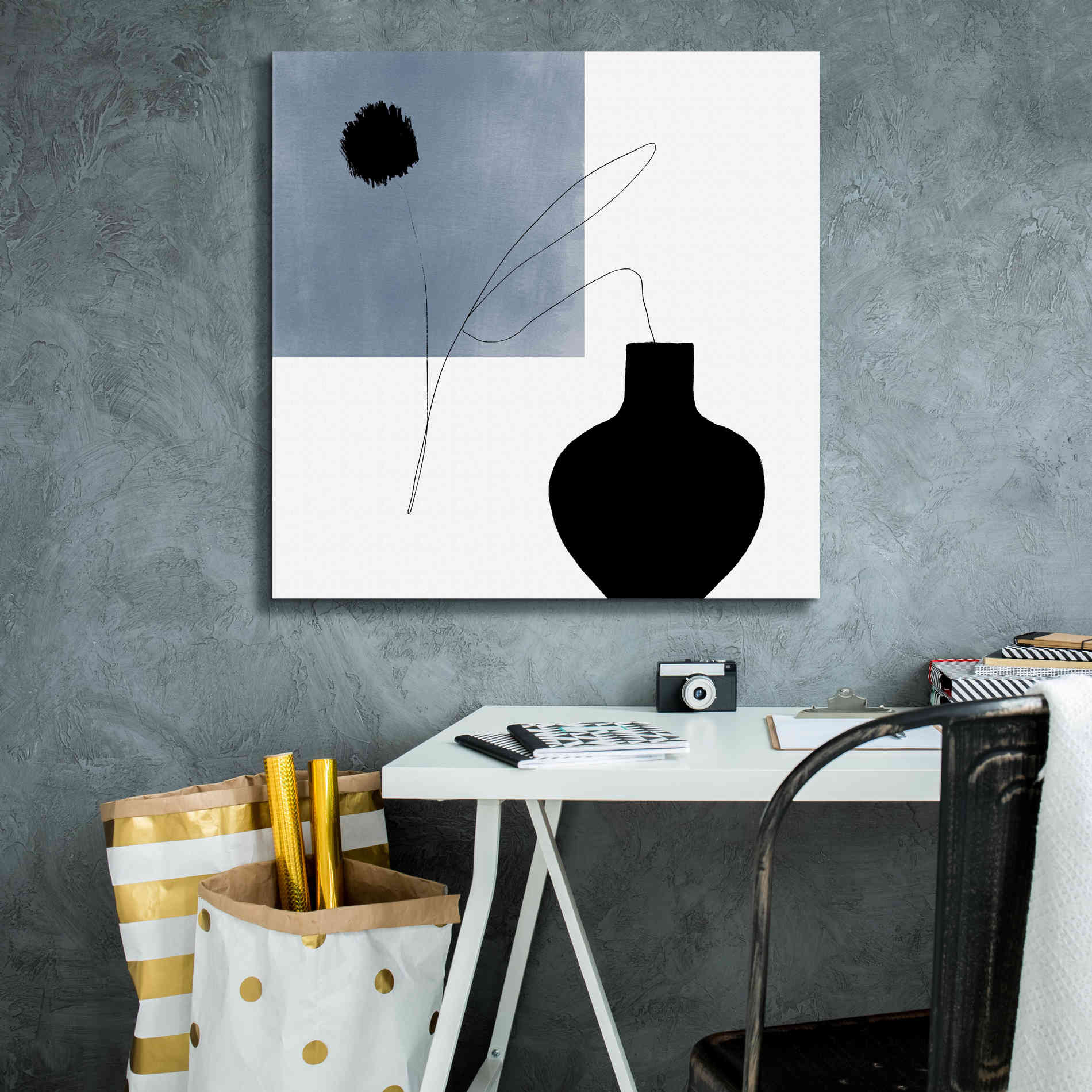 'A Breath of Hair' by Cesare Bellassai, Canvas Wall Art,26 x 26