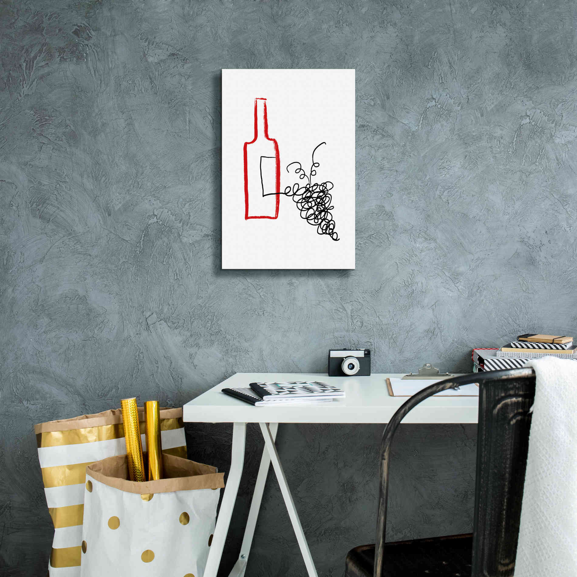 'A Good Wine' by Cesare Bellassai, Canvas Wall Art,12 x 18
