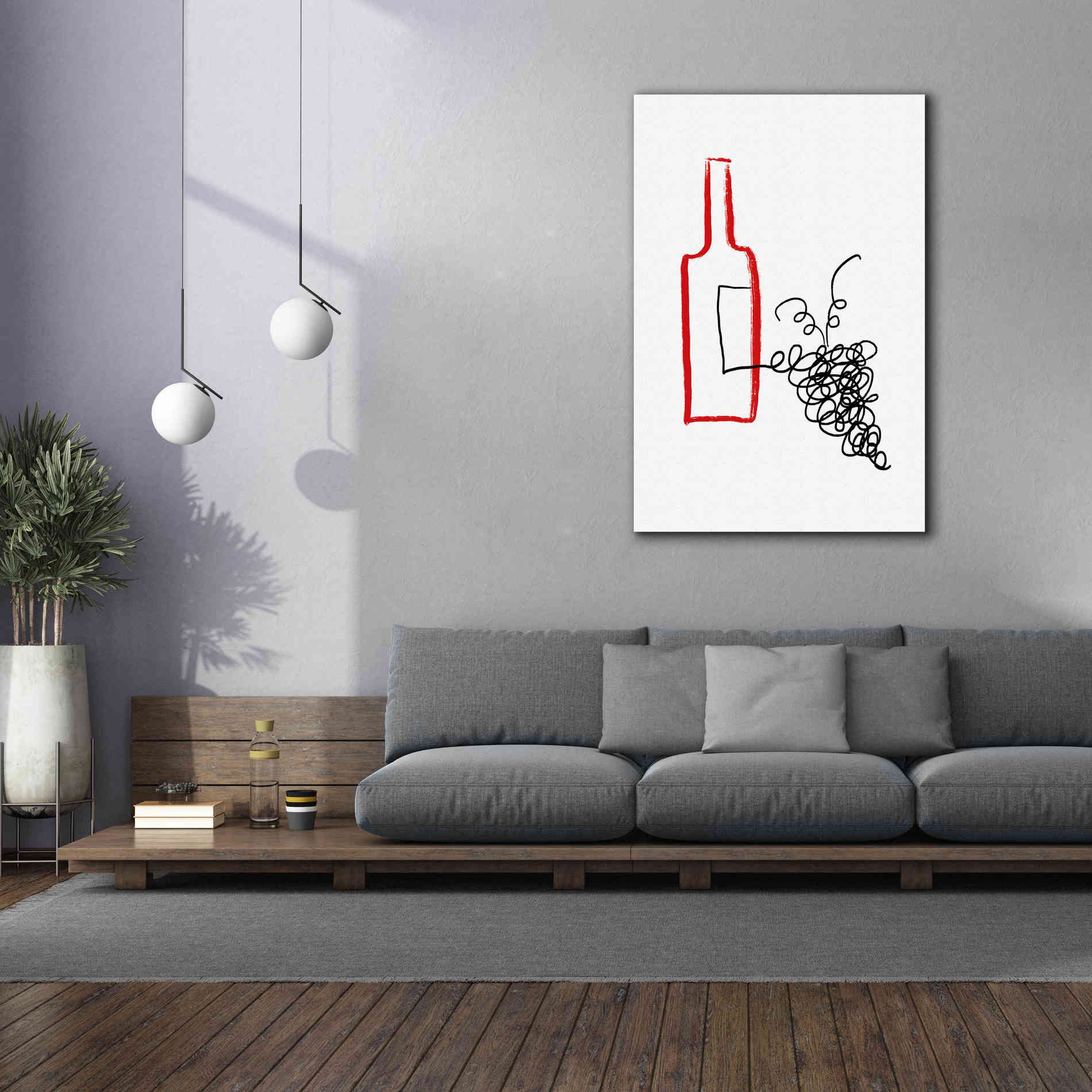 'A Good Wine' by Cesare Bellassai, Canvas Wall Art,40 x 60
