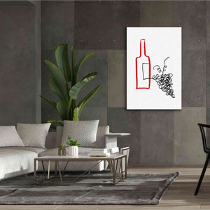 'A Good Wine' by Cesare Bellassai, Canvas Wall Art,40 x 60