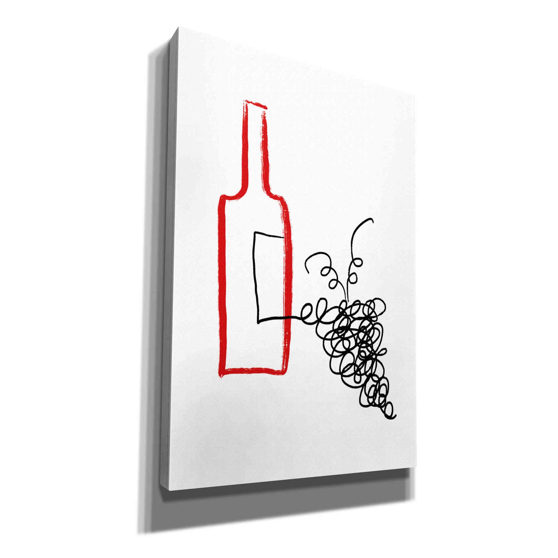 'A Good Wine' by Cesare Bellassai, Canvas Wall Art,12x18x1.1x0,18x26x1.1x0,26x40x1.74x0,40x60x1.74x0