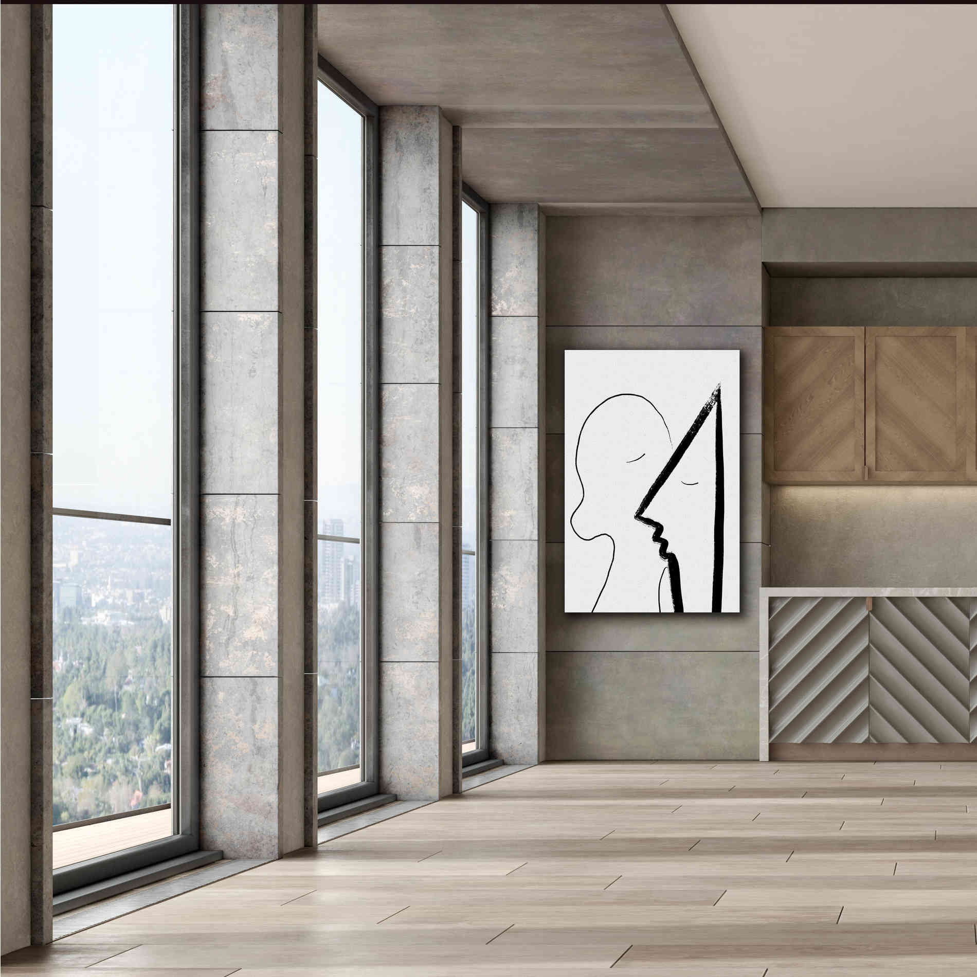 'A Sweet Kiss' by Cesare Bellassai, Canvas Wall Art,40 x 60