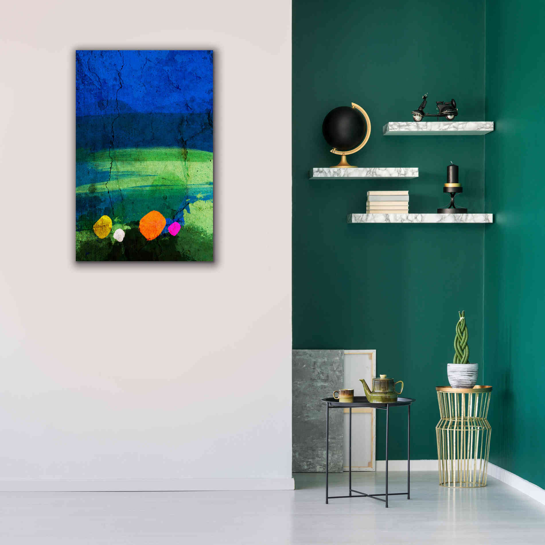 'A Walk in the Meadow' by Cesare Bellassai, Canvas Wall Art,26 x 40