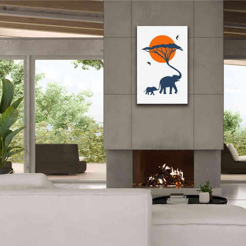 Image of 'Africa Family' by Cesare Bellassai, Canvas Wall Art,26 x 40