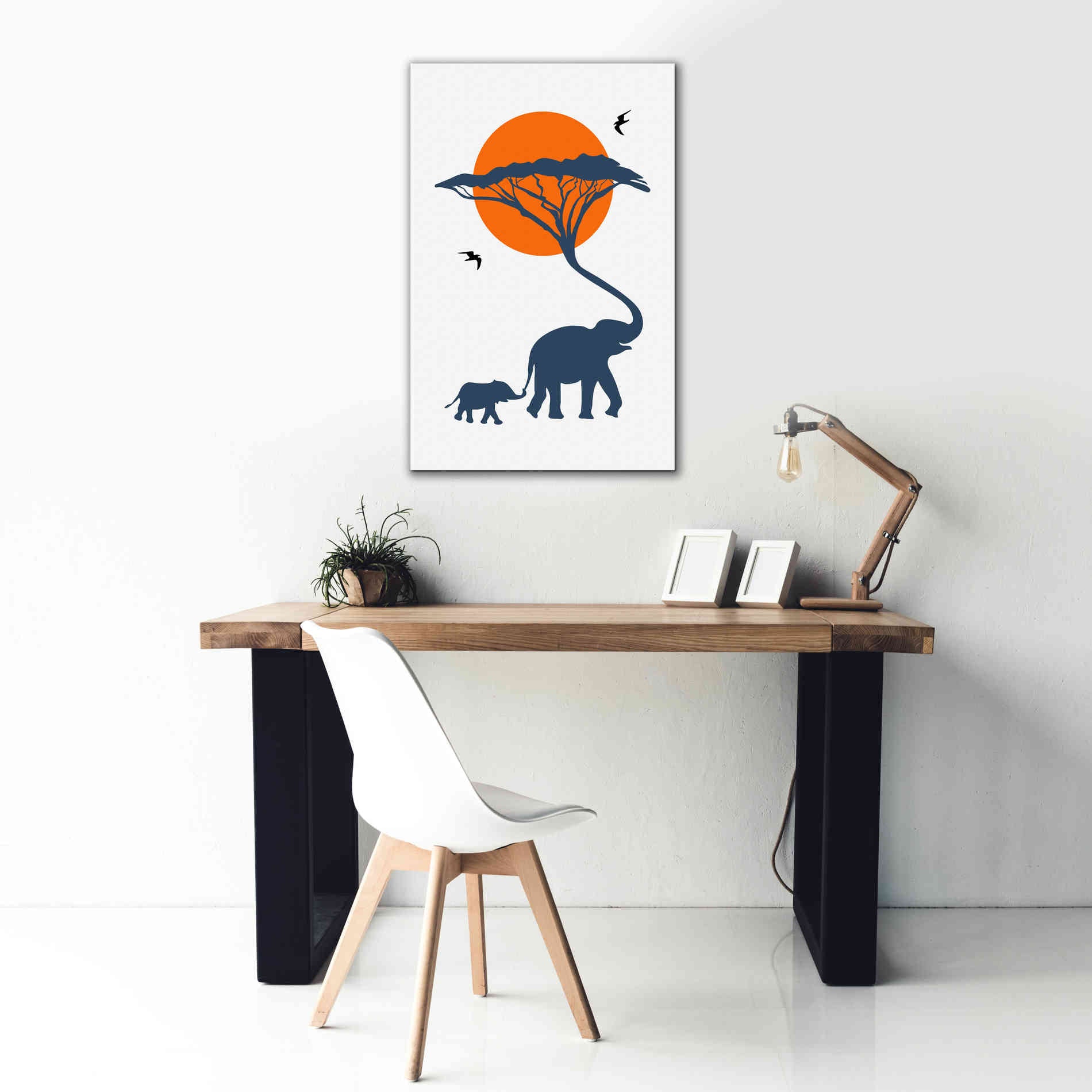 'Africa Family' by Cesare Bellassai, Canvas Wall Art,26 x 40