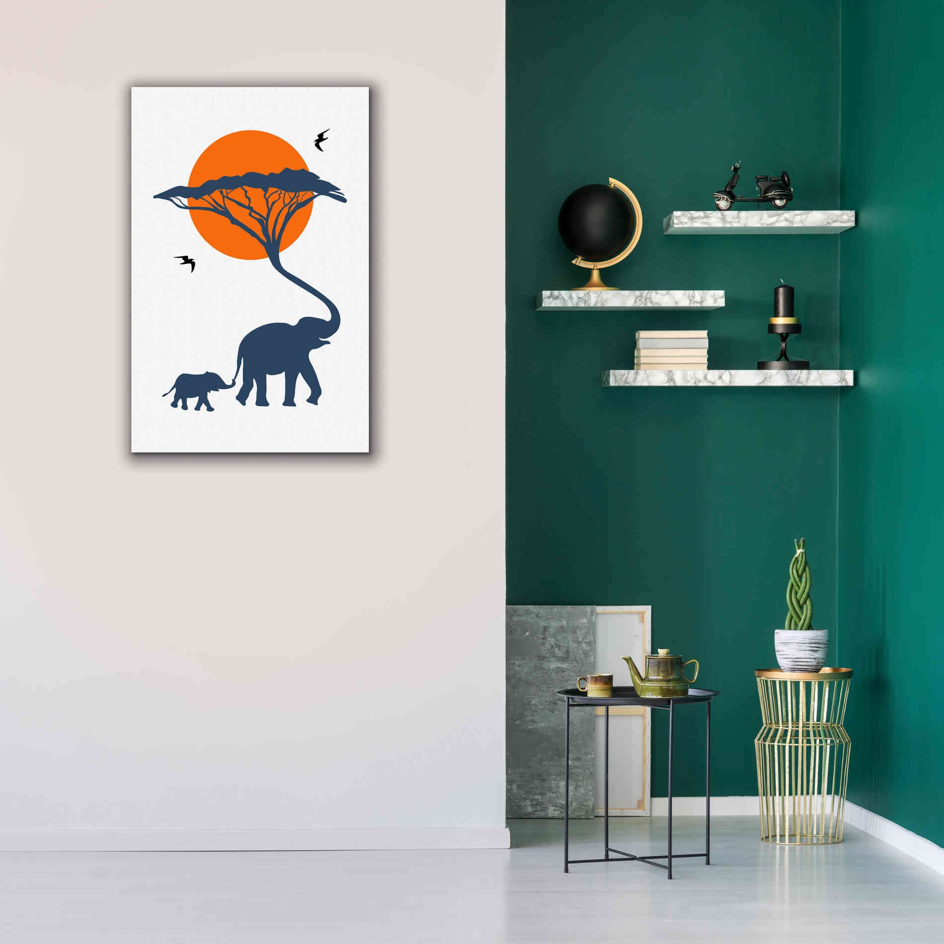 'Africa Family' by Cesare Bellassai, Canvas Wall Art,26 x 40