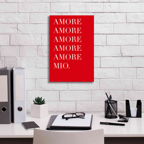 Image of 'Amore Mio Amore Mio' by Cesare Bellassai, Canvas Wall Art,12 x 18