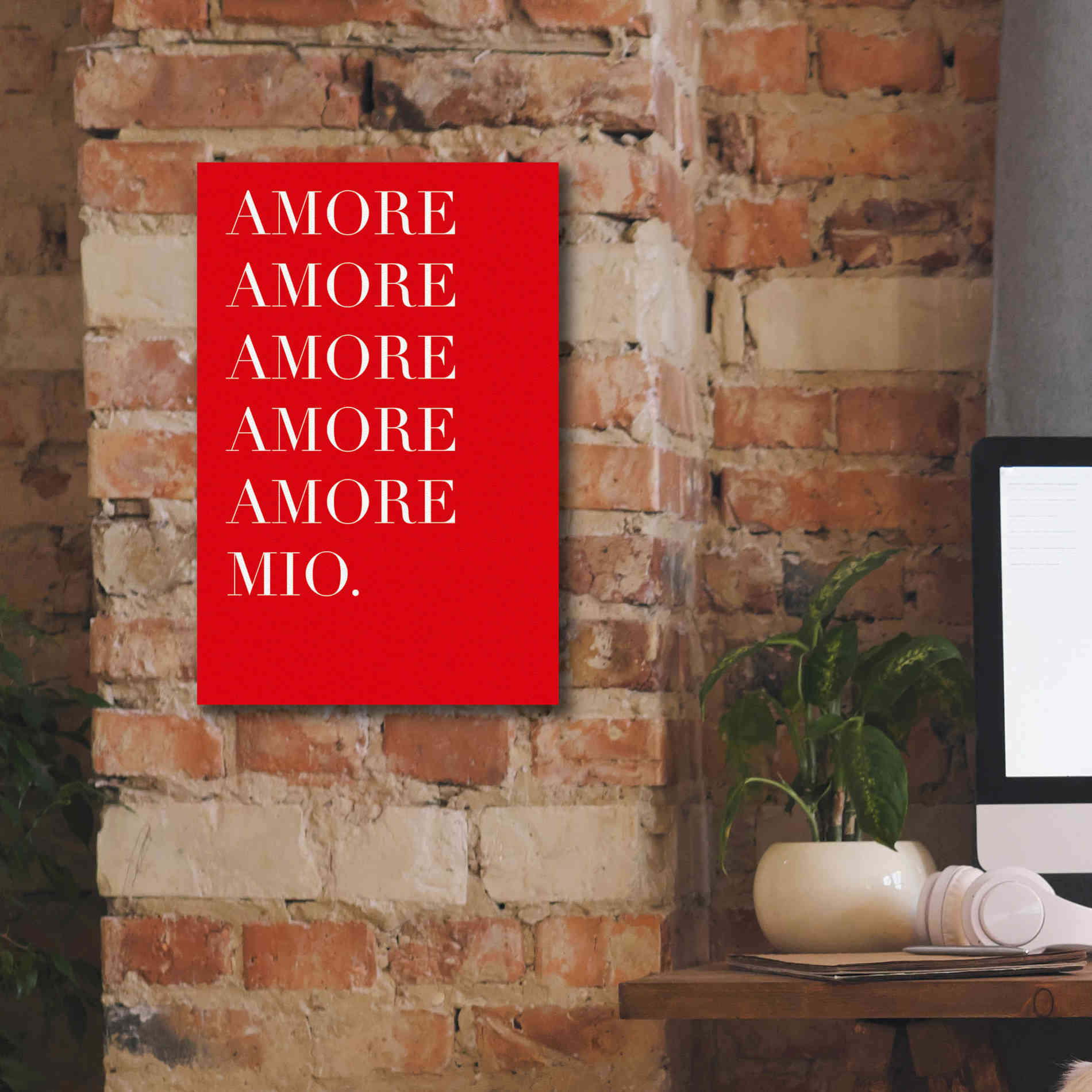 'Amore Mio Amore Mio' by Cesare Bellassai, Canvas Wall Art,12 x 18