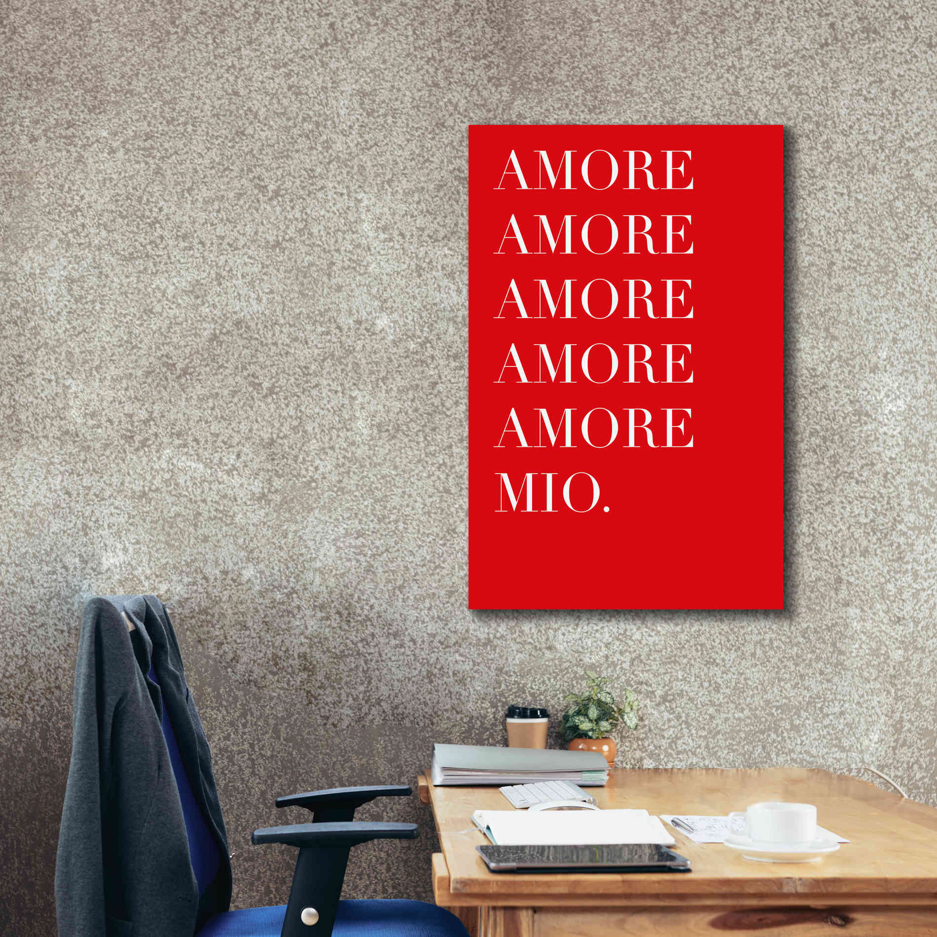 'Amore Mio Amore Mio' by Cesare Bellassai, Canvas Wall Art,26 x 40