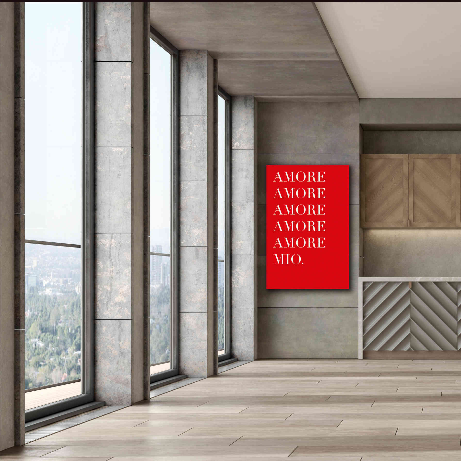 'Amore Mio Amore Mio' by Cesare Bellassai, Canvas Wall Art,40 x 60