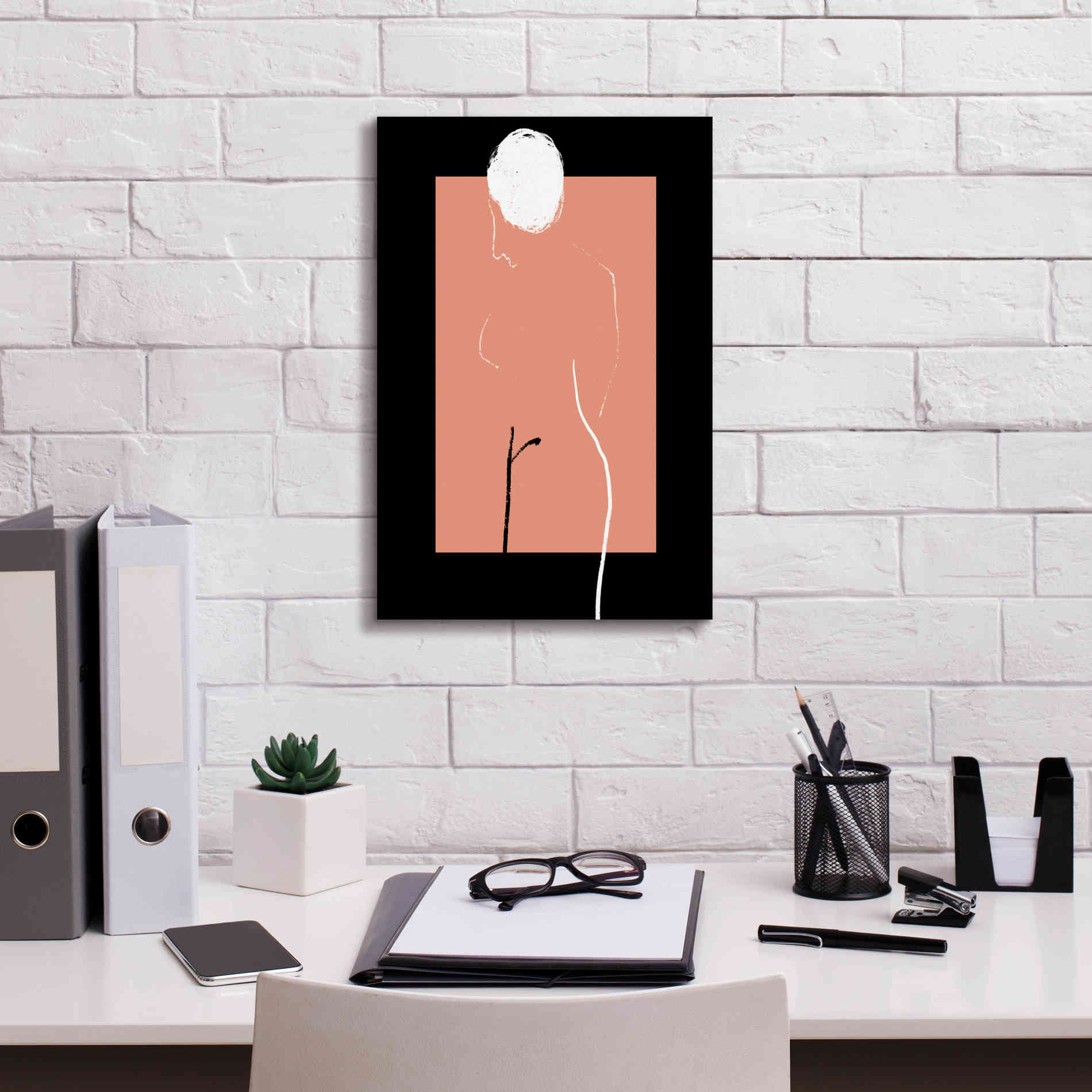 'Artistic Nude' by Cesare Bellassai, Canvas Wall Art,12 x 18