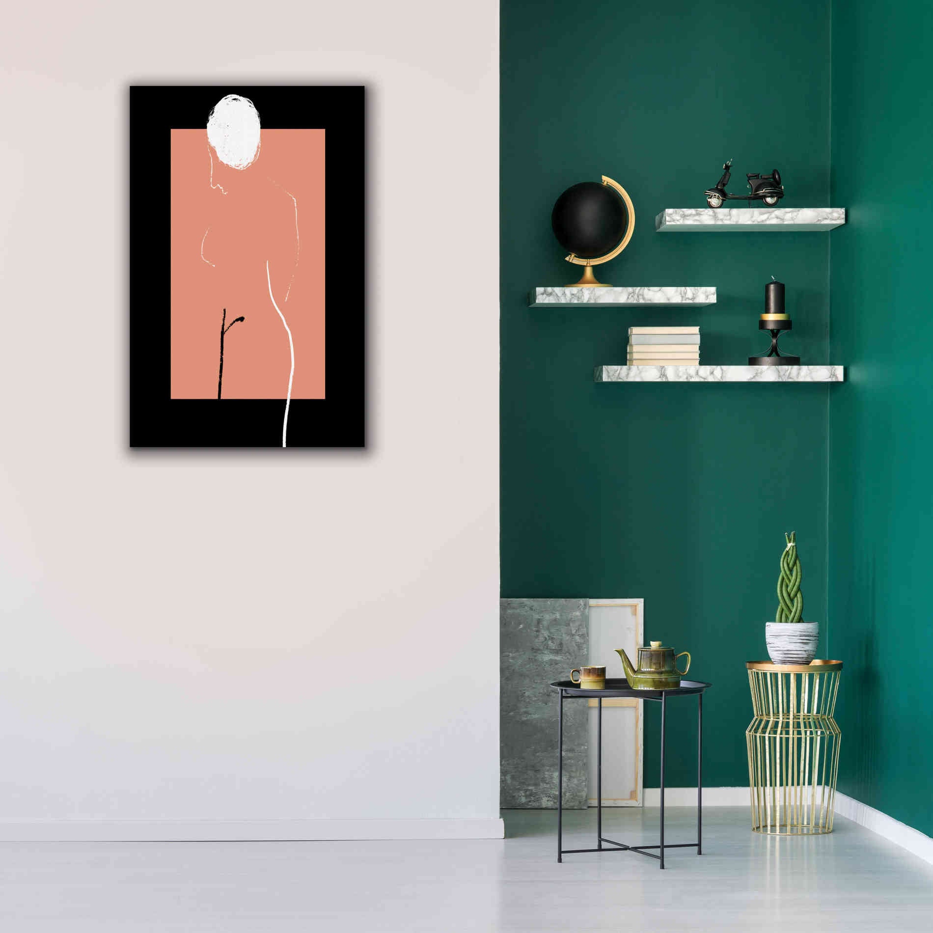 'Artistic Nude' by Cesare Bellassai, Canvas Wall Art,26 x 40