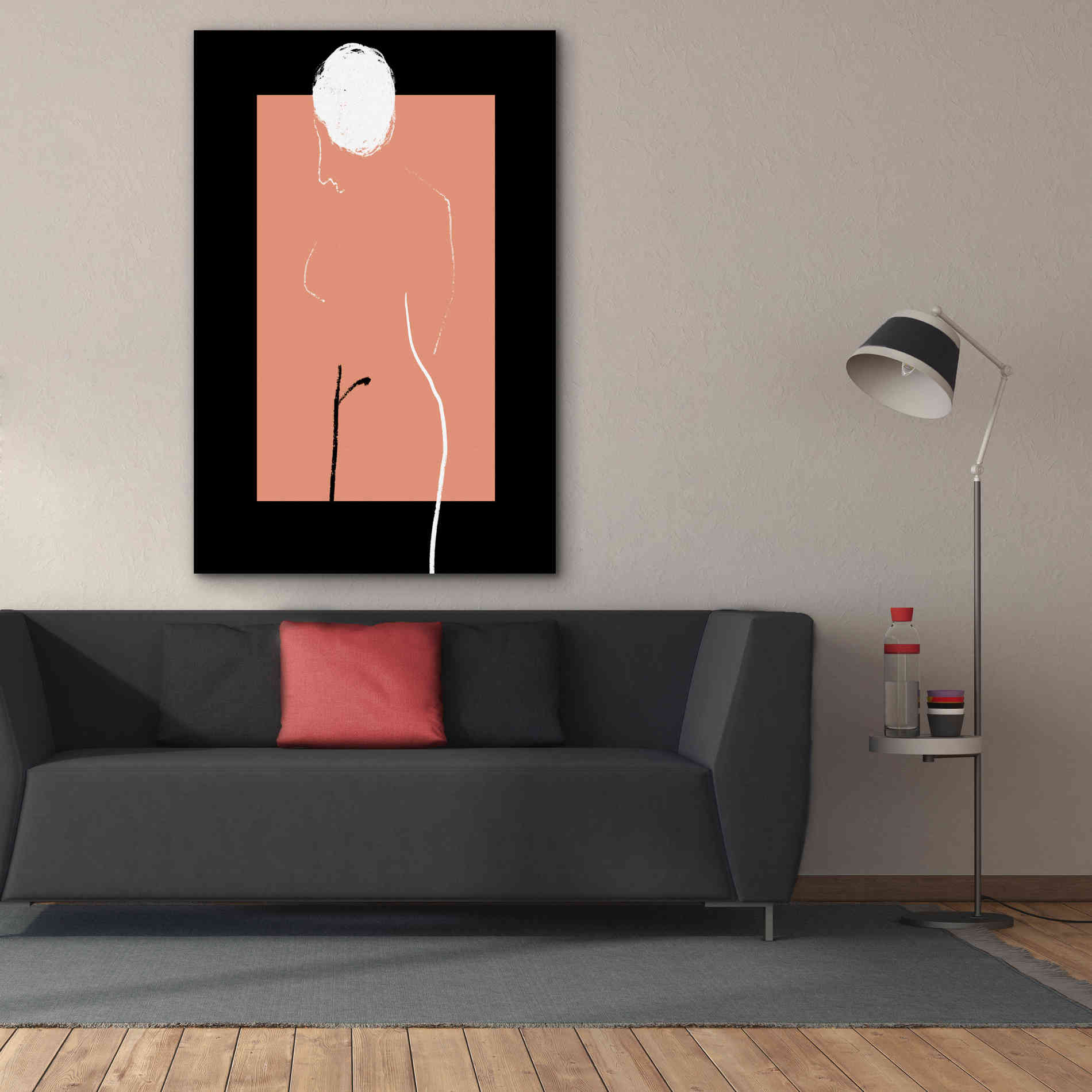 'Artistic Nude' by Cesare Bellassai, Canvas Wall Art,40 x 60