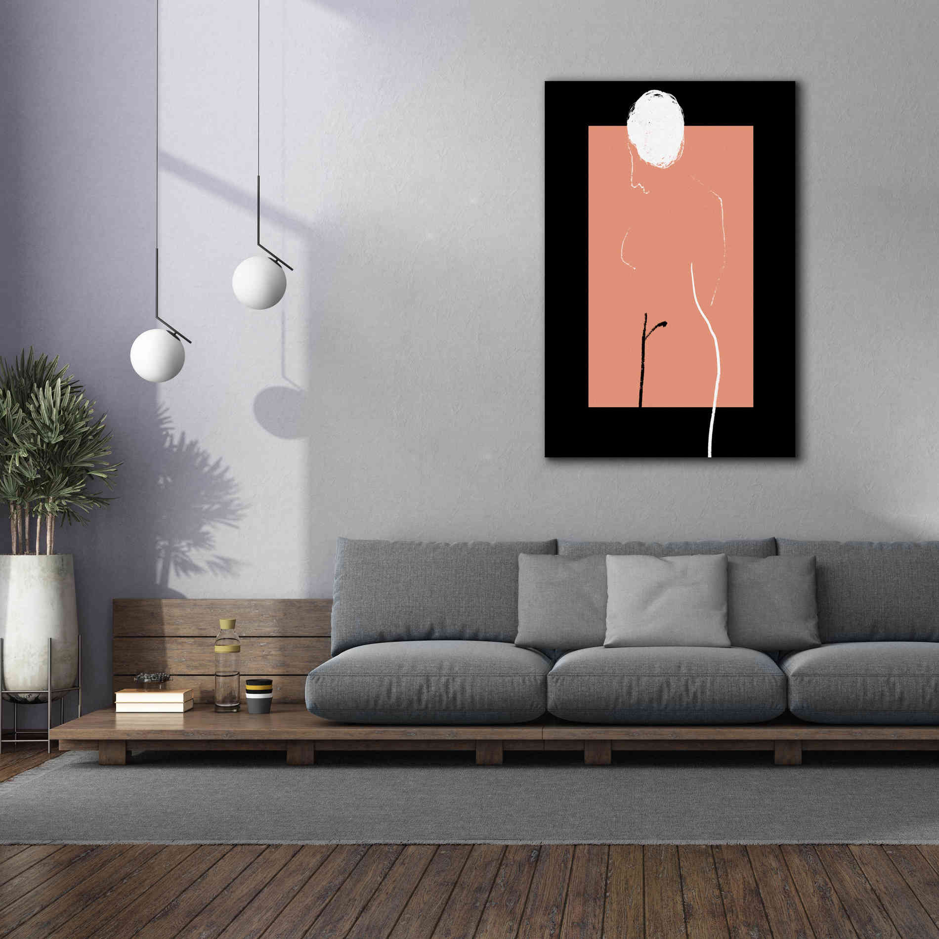 'Artistic Nude' by Cesare Bellassai, Canvas Wall Art,40 x 60