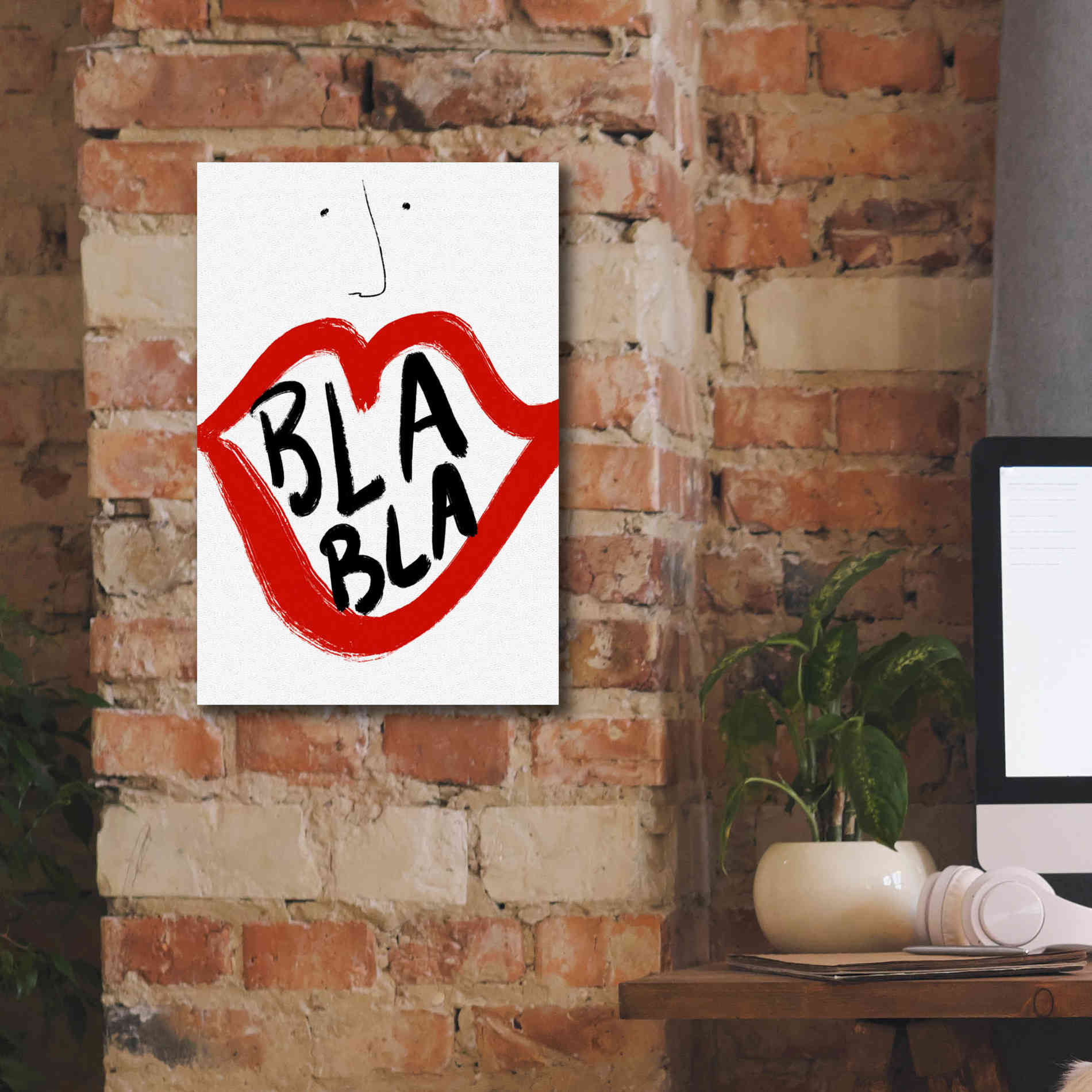 'Bla Bla' by Cesare Bellassai, Canvas Wall Art,12 x 18