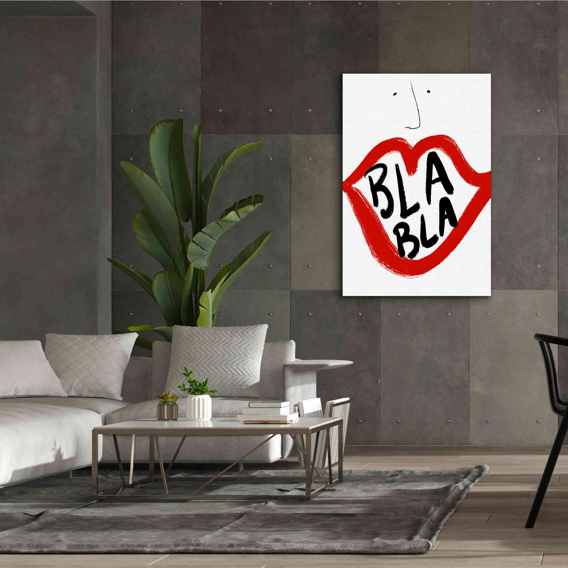 'Bla Bla' by Cesare Bellassai, Canvas Wall Art,40 x 60