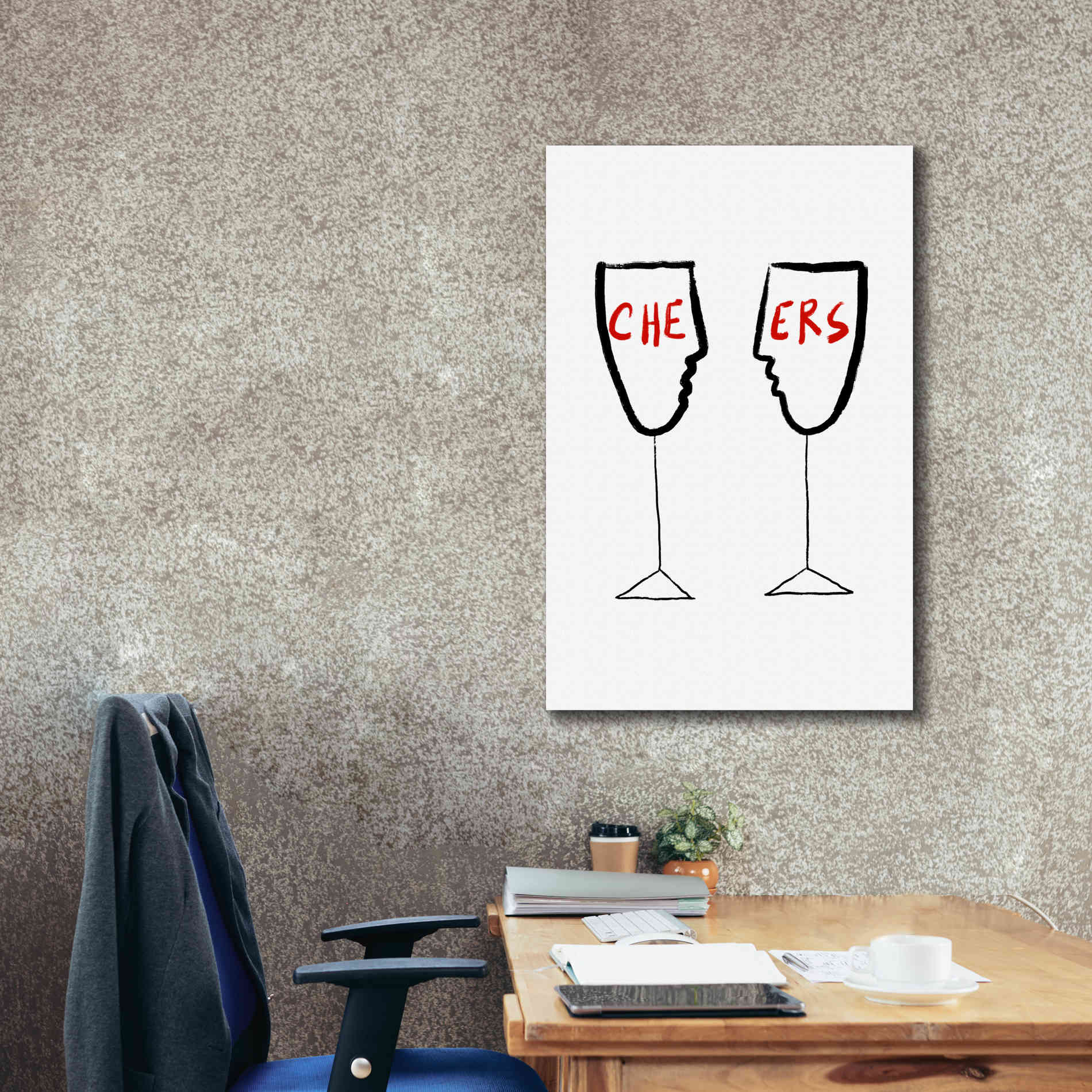 'Cheers' by Cesare Bellassai, Canvas Wall Art,26 x 40
