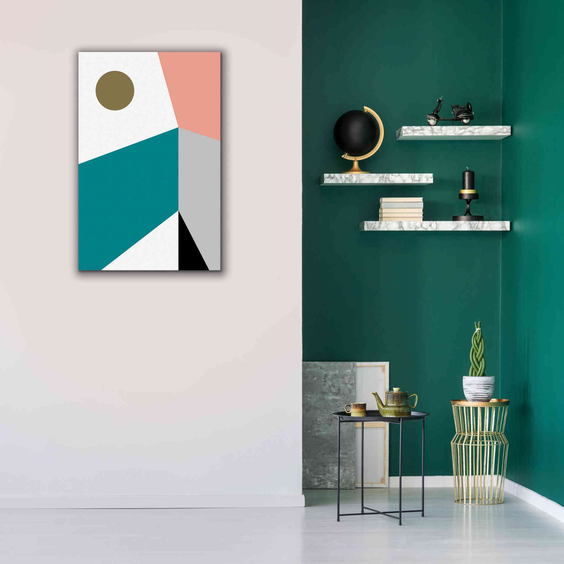 'Elementary Shapes' by Cesare Bellassai, Canvas Wall Art,26 x 40