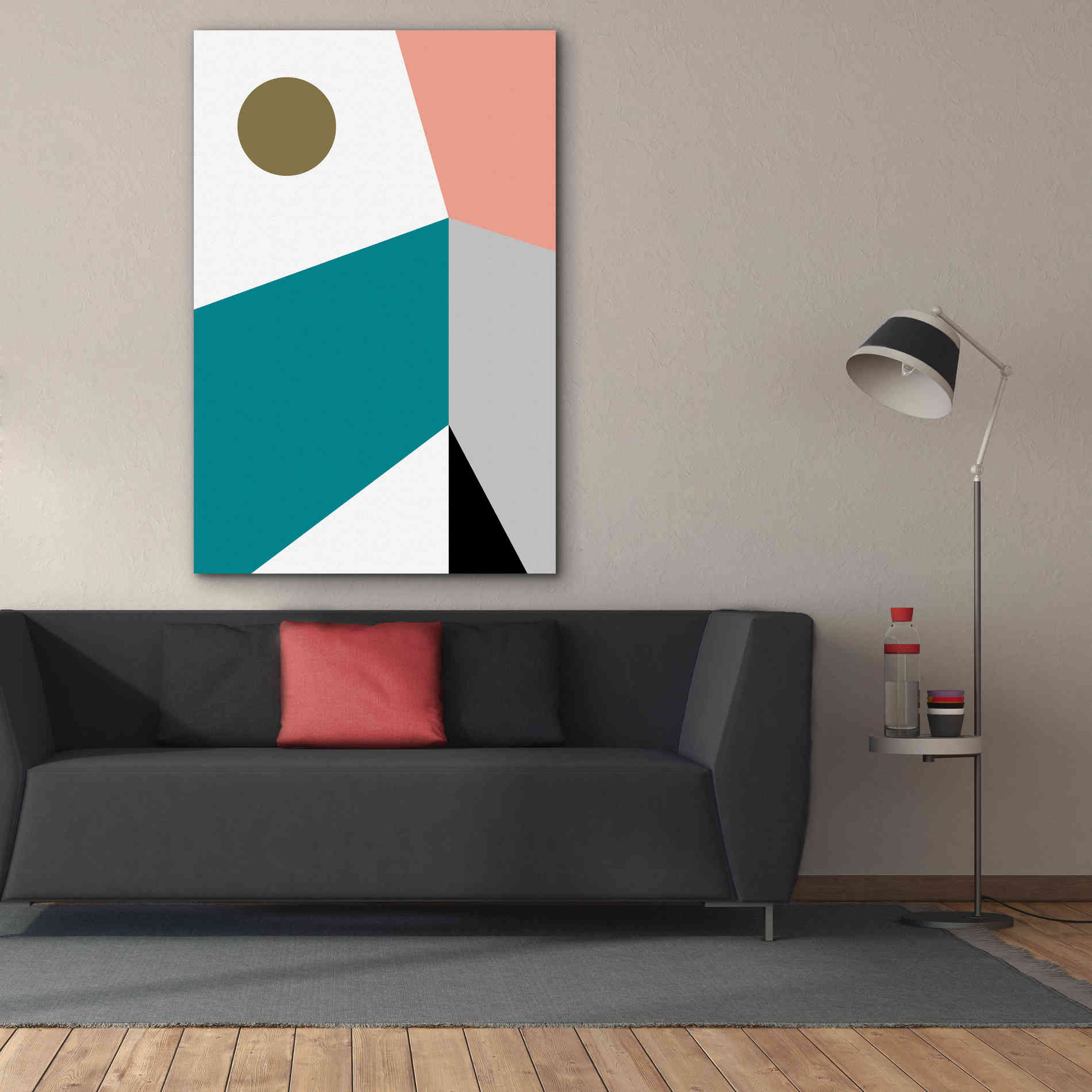 'Elementary Shapes' by Cesare Bellassai, Canvas Wall Art,40 x 60