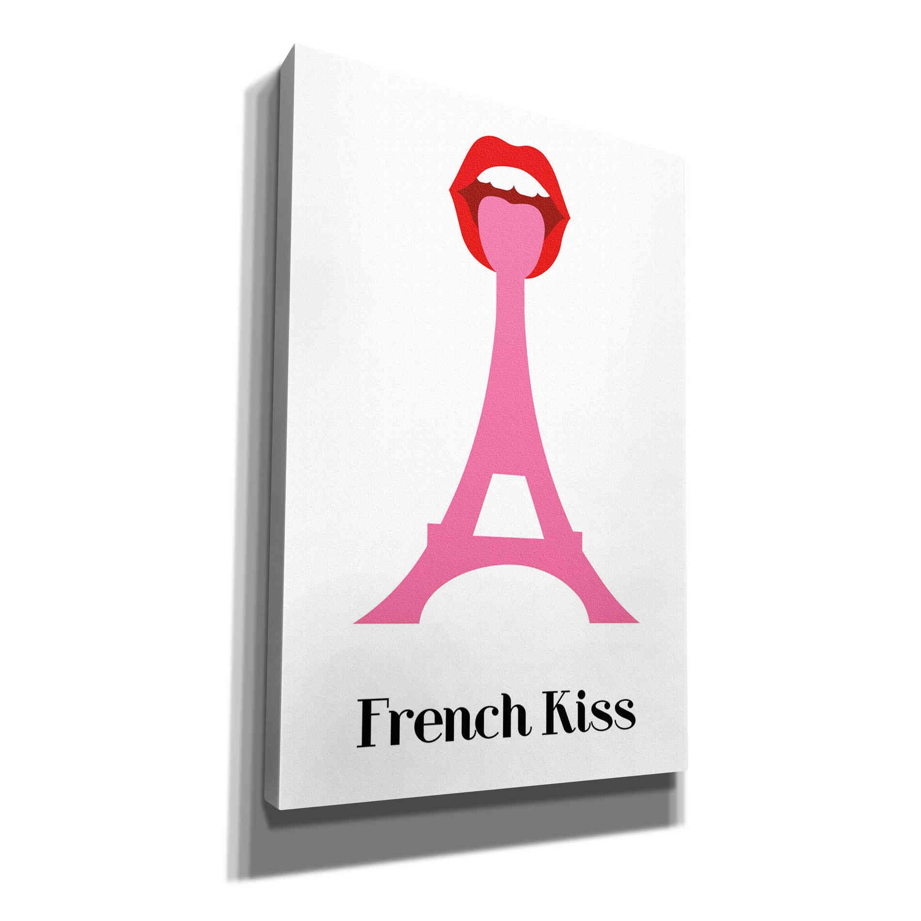 'French Kiss' by Cesare Bellassai, Canvas Wall Art,12x18x1.1x0,18x26x1.1x0,26x40x1.74x0,40x60x1.74x0