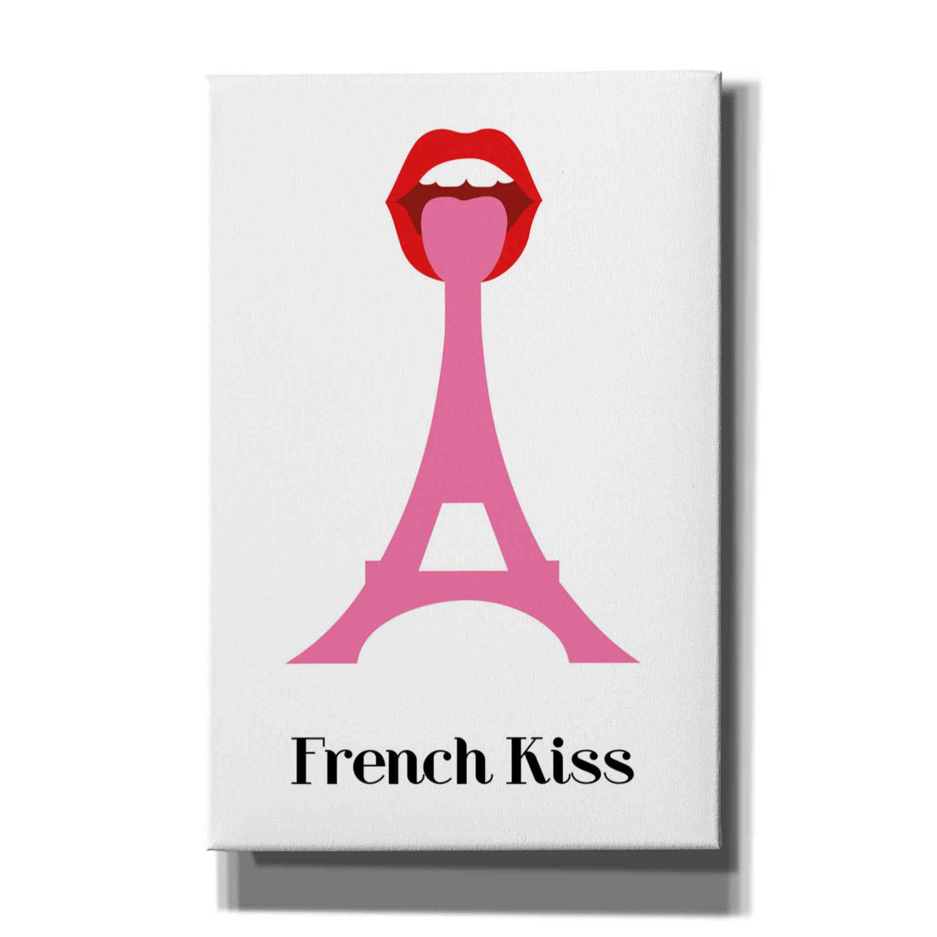 'French Kiss' by Cesare Bellassai, Canvas Wall Art,12x18x1.1x0,18x26x1.1x0,26x40x1.74x0,40x60x1.74x0